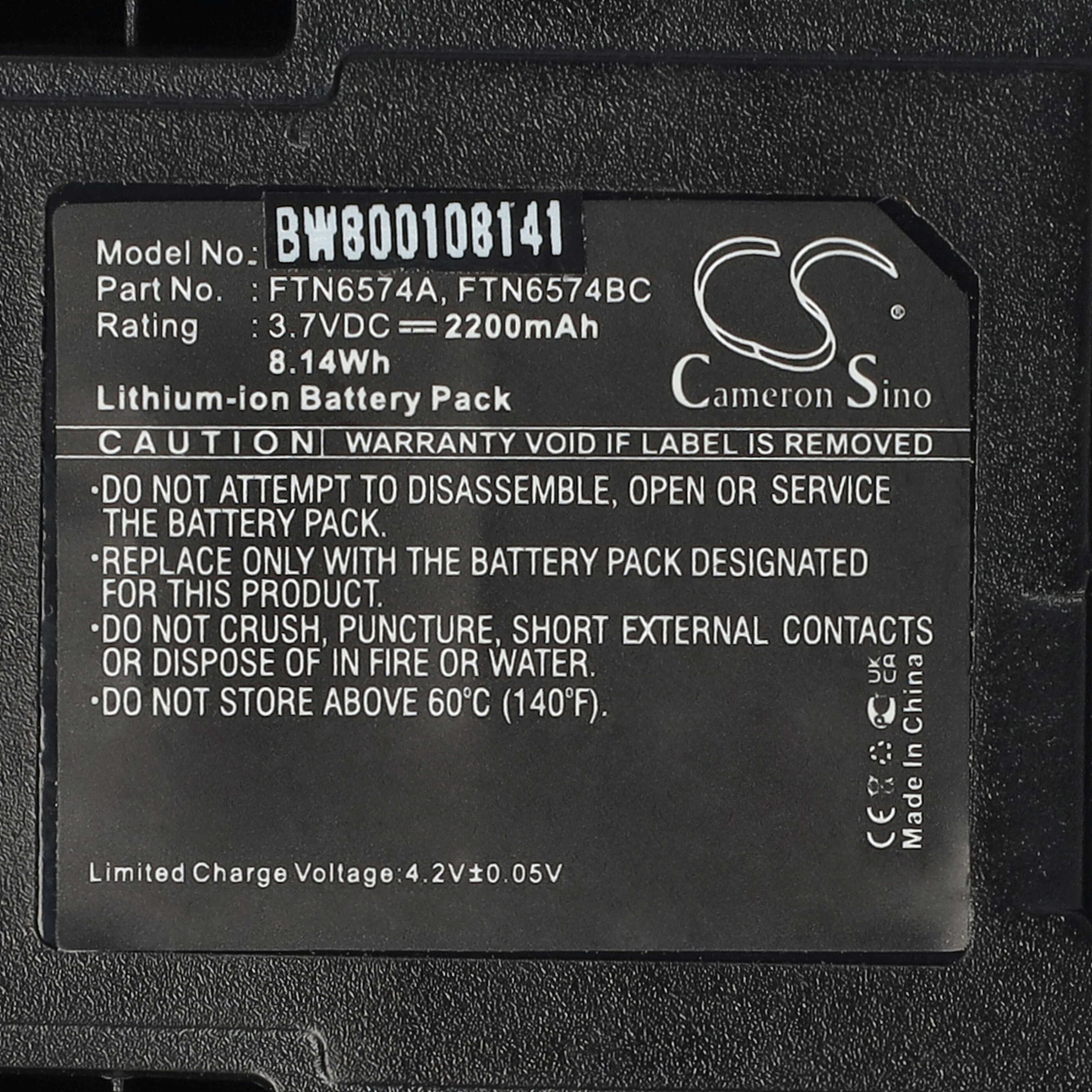 Bateria do Motorola MTP850S MTP800 CEP400 PTX850 MTP850 Zeon 2200mAh 3,7V - Zdjęcie 5 z 9