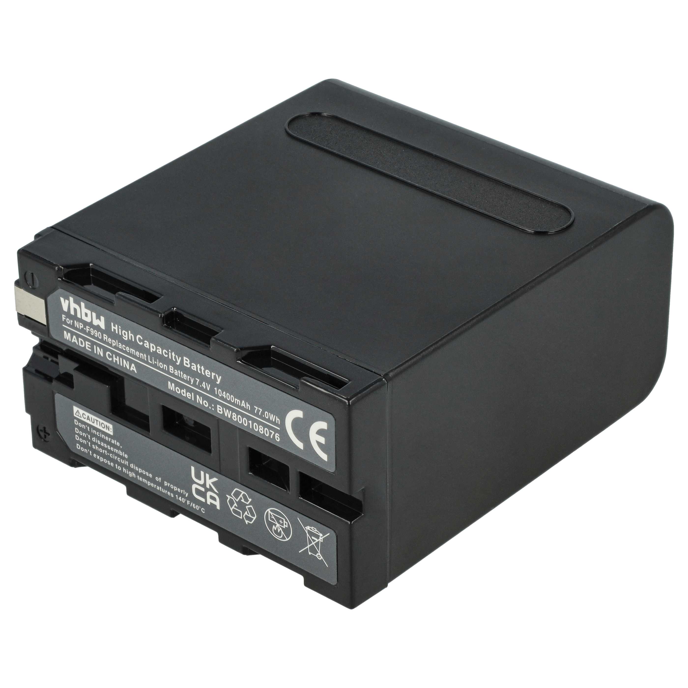Batteria Vhbw 10400mAh Compatibile Aputure Amaran ALH198 – Sostituisce NP-F750/F970