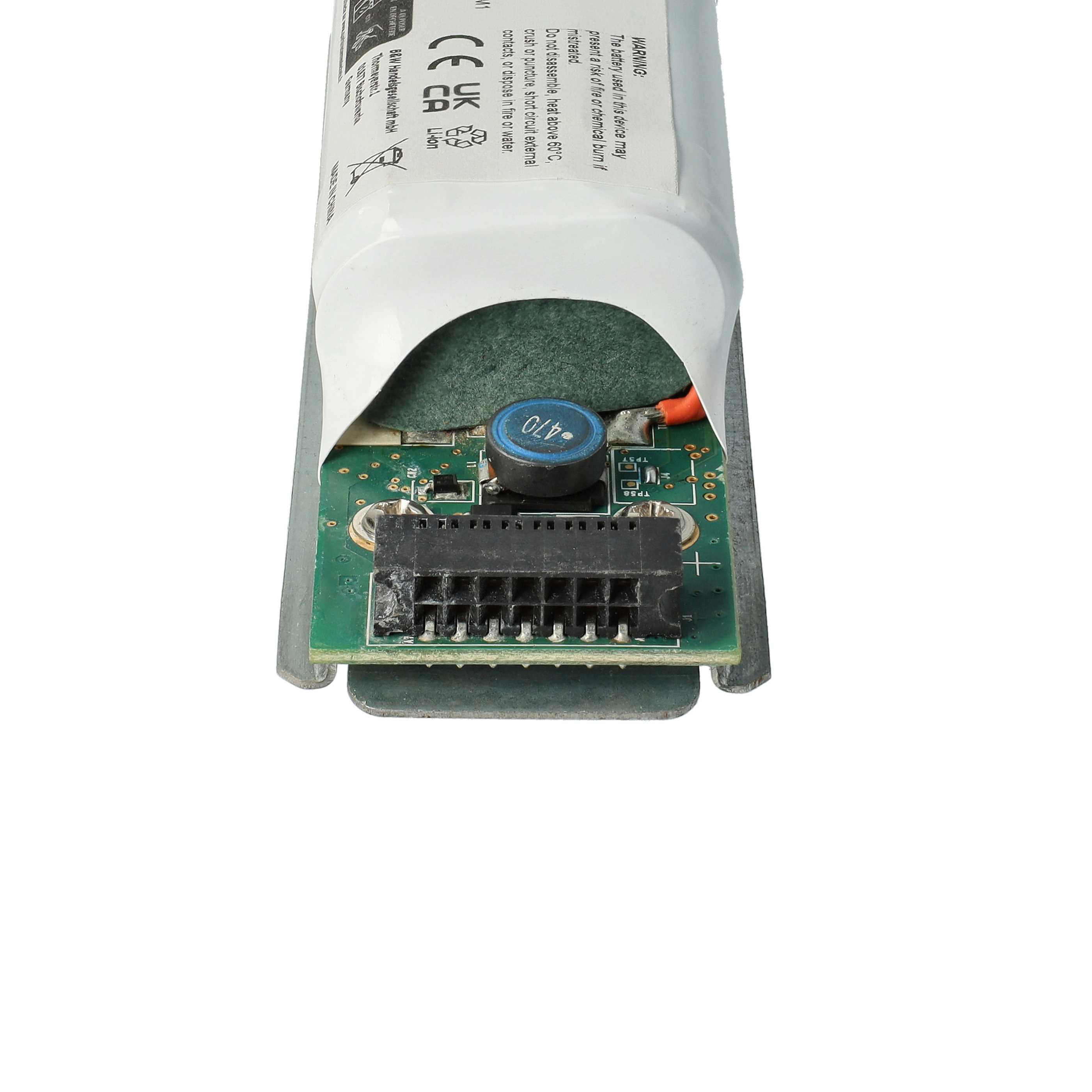 vhbw 1x batteria compatibile con Dell PowerVault MD3200I, MD3200, MD3220 notebook (1100mAh, 6,6V, Li-Ion