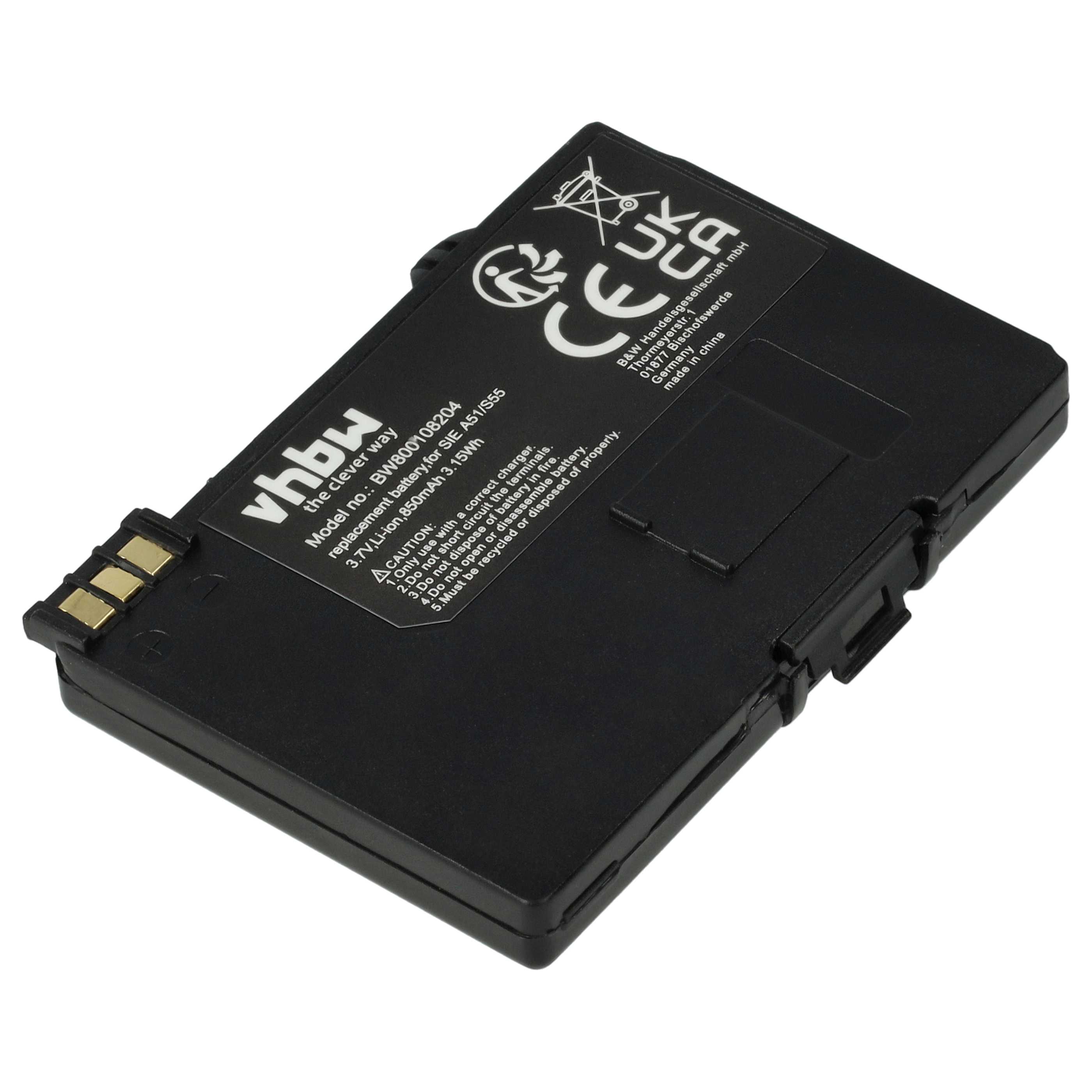 Akku für Siemens A55/A60, A70, A75, C55, M55, MC60, S55, 5,90 Akku für Siemens A55/A60, A70, A75, C55, M55, MC60, S55, 5,90