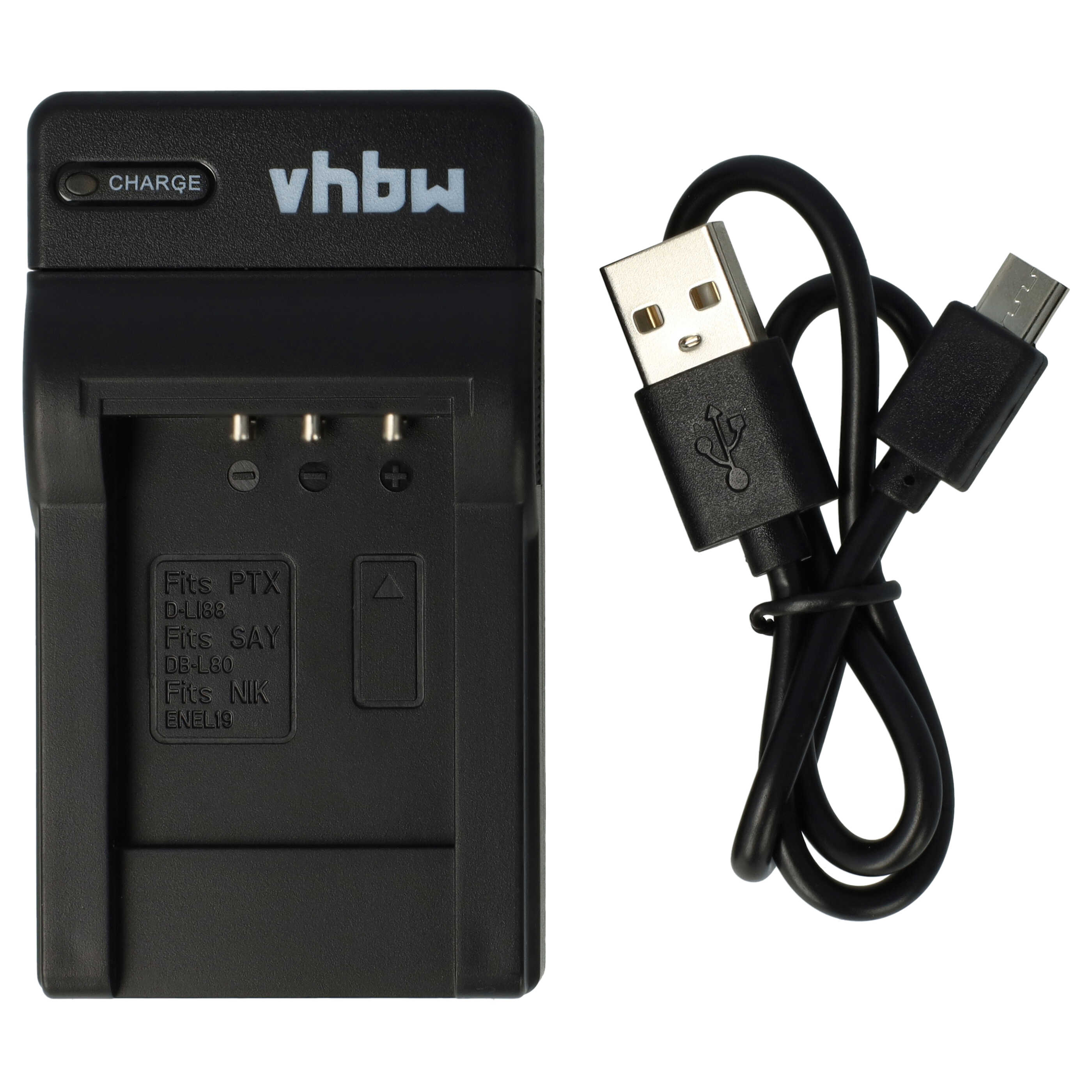 PowerSmart® Caricabatterie USB da 5 V (input) per Pentax Optio