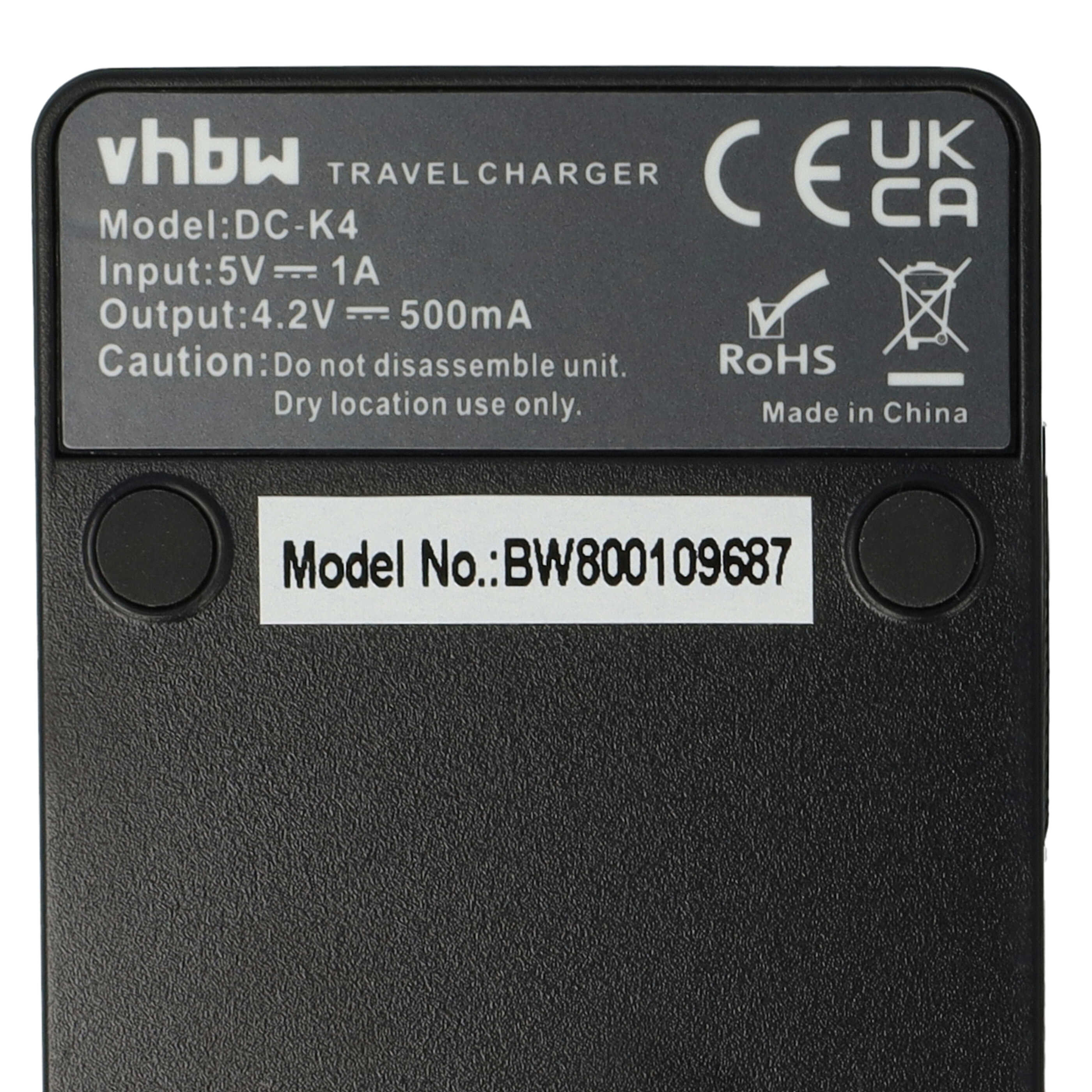 Caricabatterie USB Per Batterie Pentax Optio - Stazione Ricarica