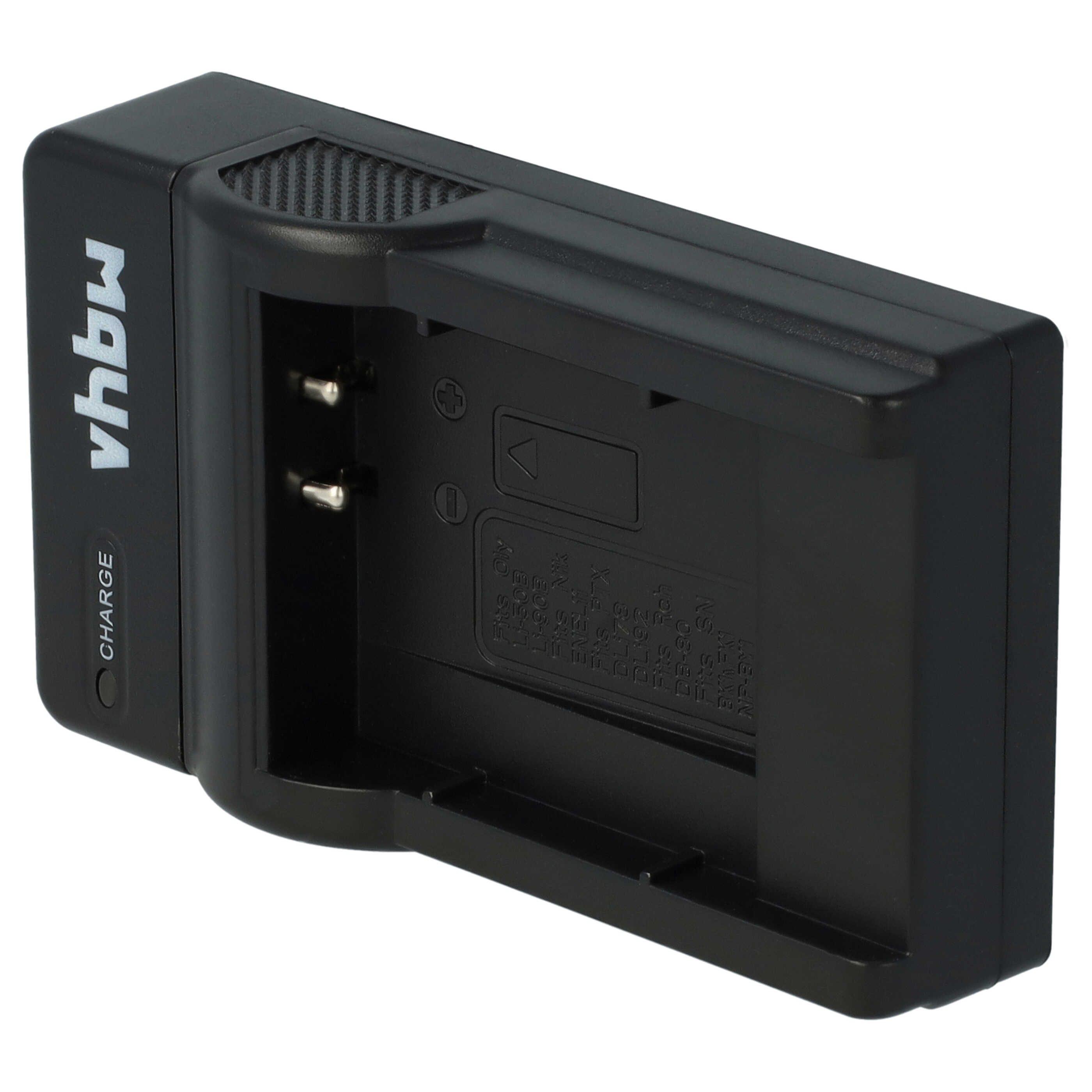 Vhbw Caricabatterie USB Per Olympus Stylus Tough TG-4 E TG-835 – Cavo 40 Cm, Nero
