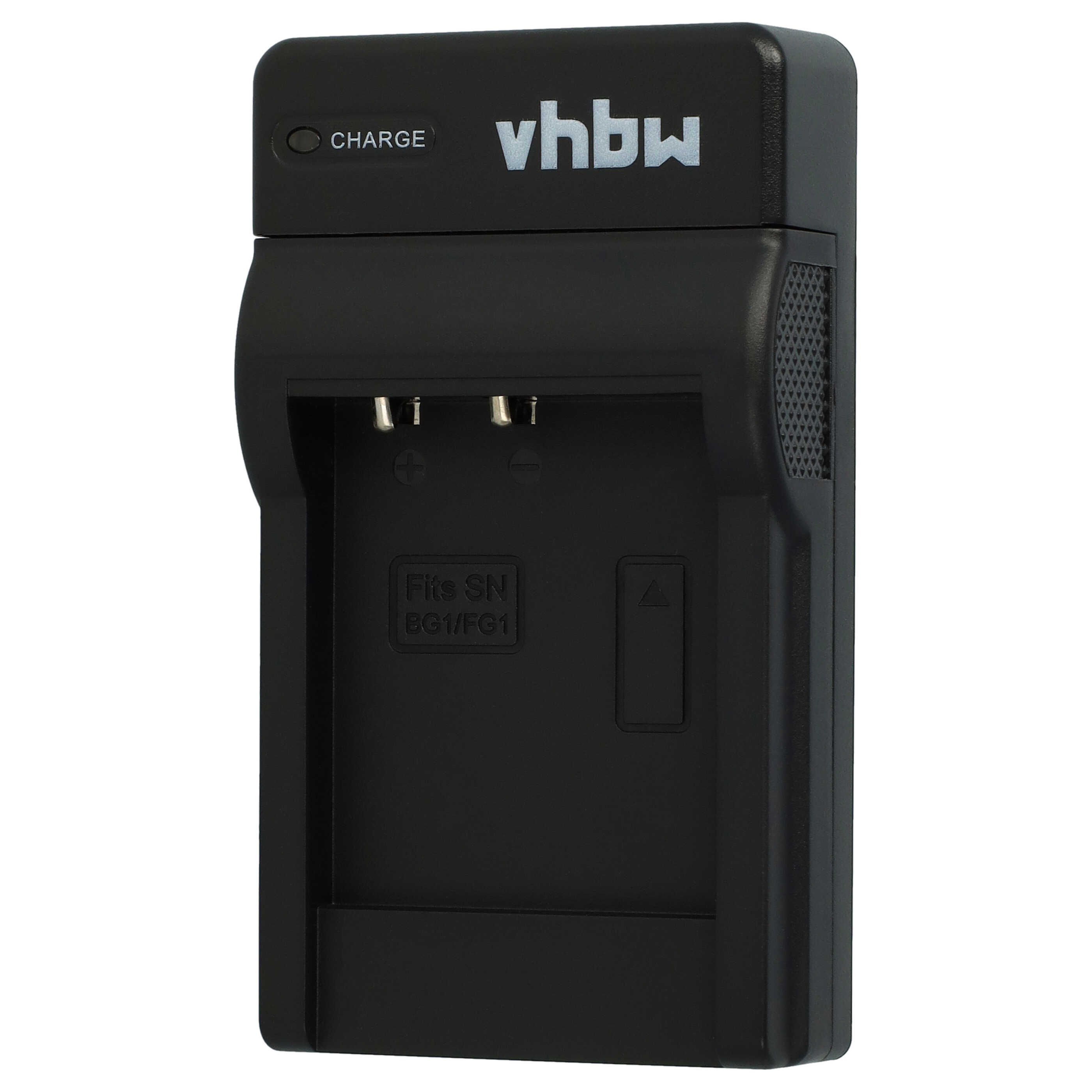 Vhbw USB Charger For Sony Camera Batteries – Compatible With DSC-WX350, WX500, RX1, RX100, Includes Micro USB Cable