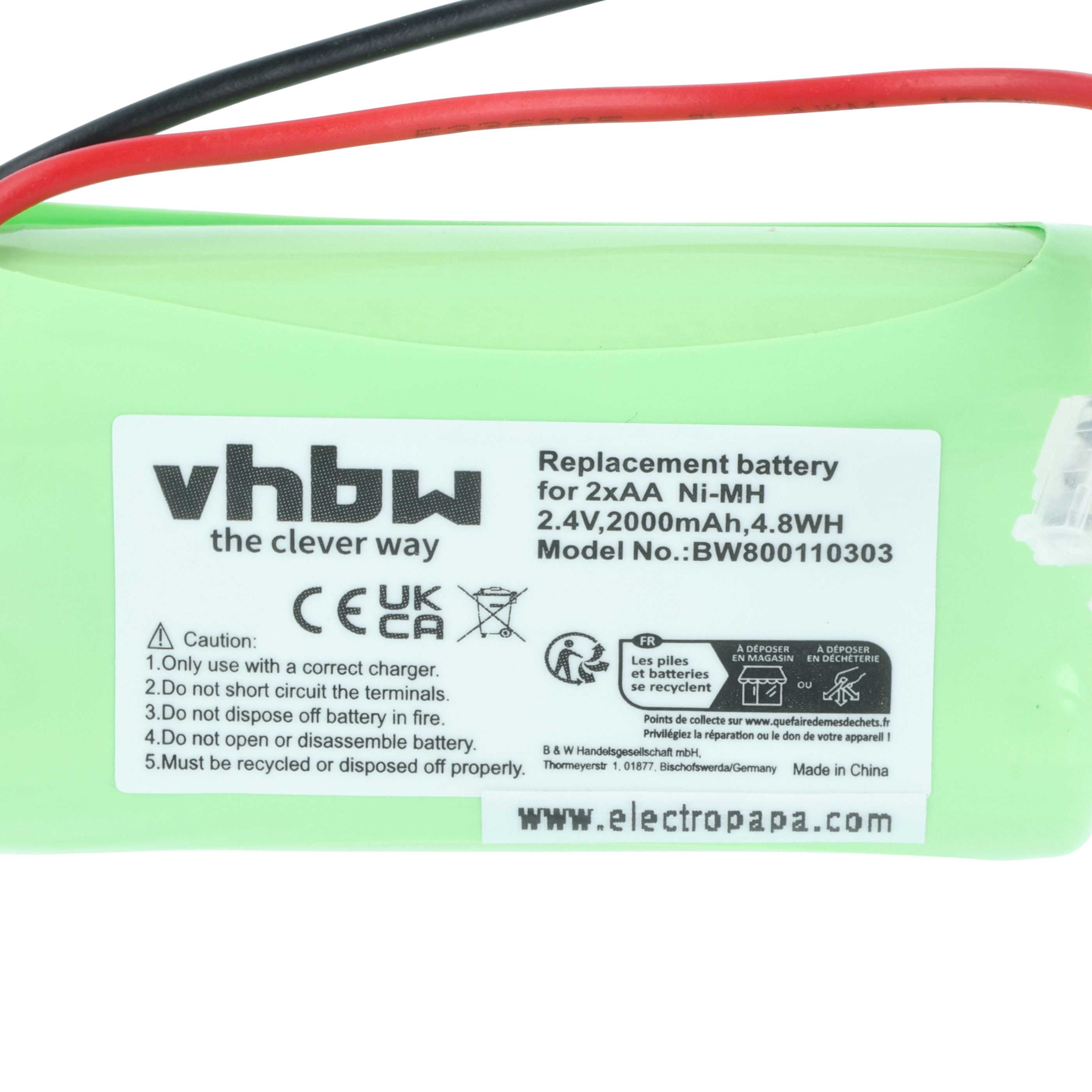 Batterie 24 V 2000 mAh, batterie de rechange rechargeable compatible Batterie 24 V 2000 mAh, batterie de rechange rechargeable compatible