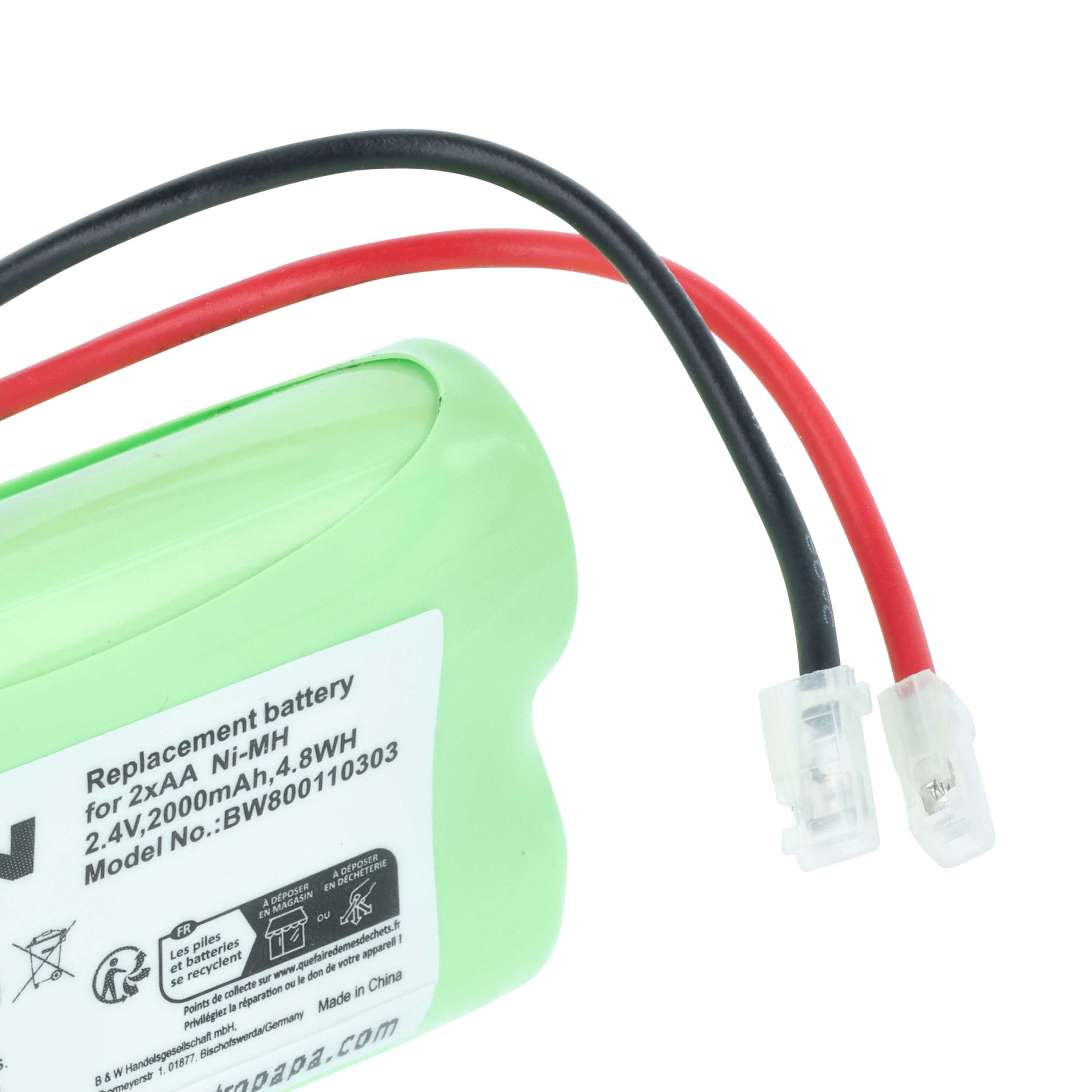 Vhbw Batteria Sostituisce 120221 Per Strumentazione Medica (2000mAh, 9 - Foto 7