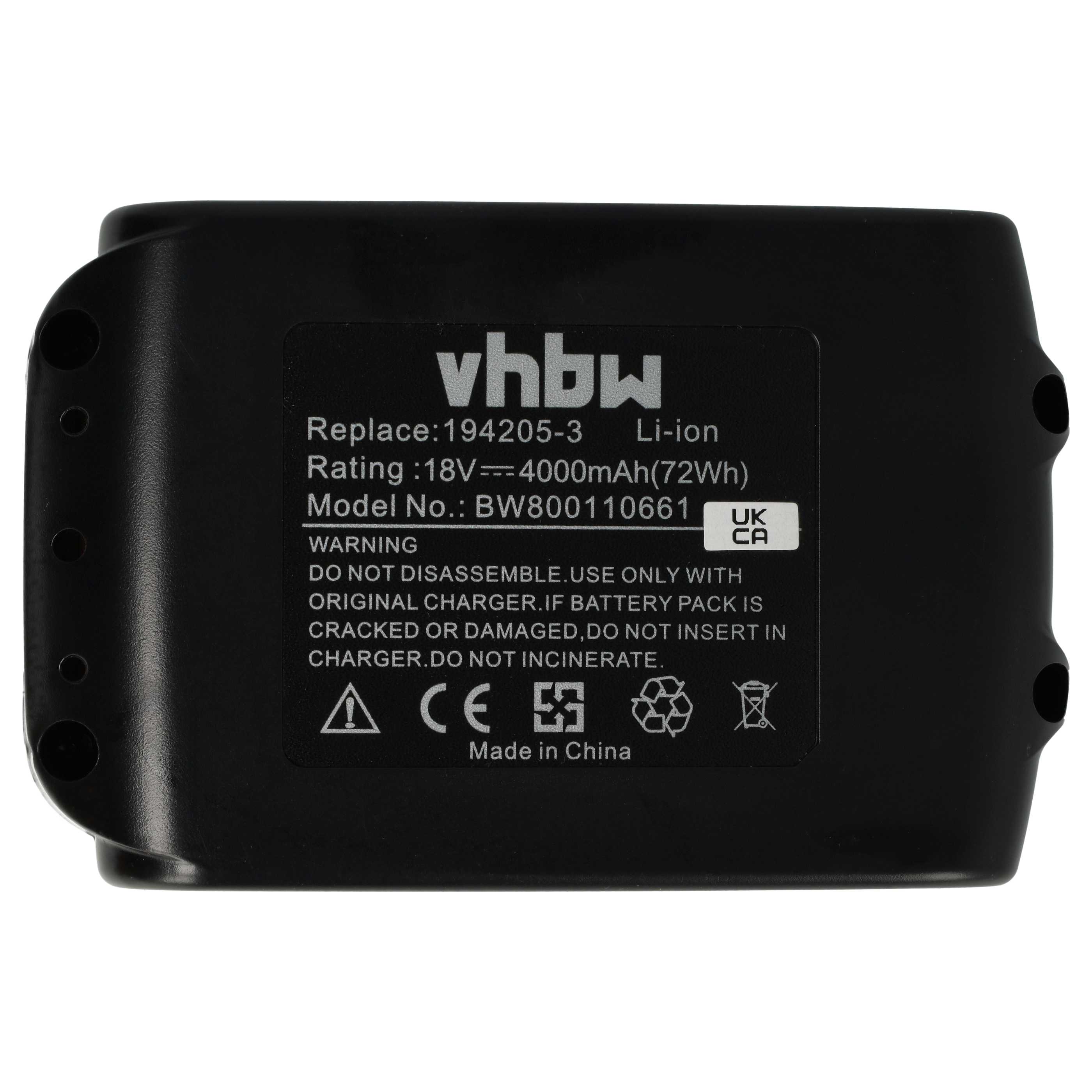 Battery for Makita BTW450 BTW450FX1 BTW450F BTW450X BTW450Z