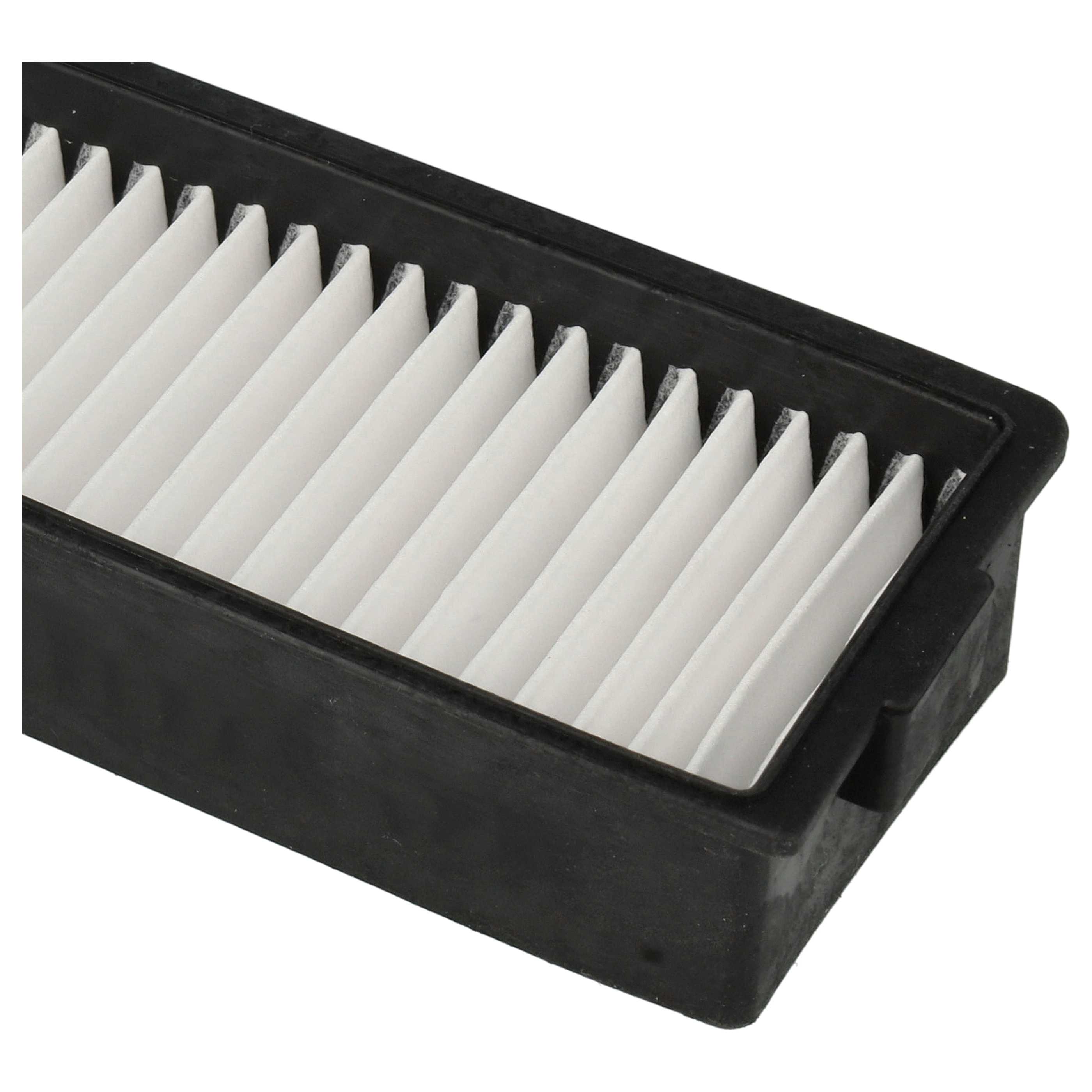 vhbw Filtro compatible con LG Hom-Bot VR6340LV, VR6340LV.BTVQD, VR6340LV. BTVQGPA, VR6270LVMB.ABKQD aspiradora - filtro de aire negro