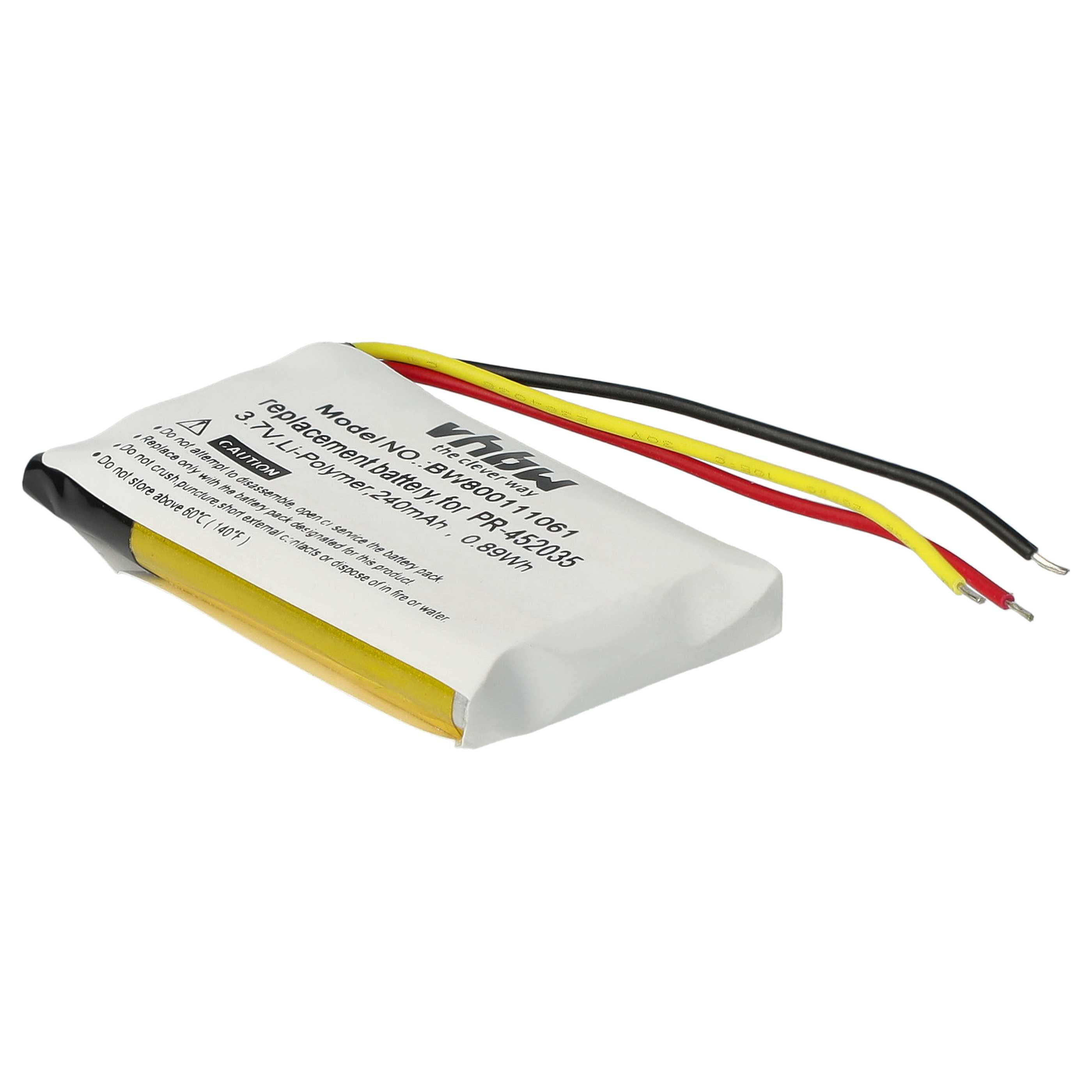 Batteria Vhbw Per Mio 338040000101 – 240mAh 3.7V Li-Poly Per Auricolari Wireless - 4