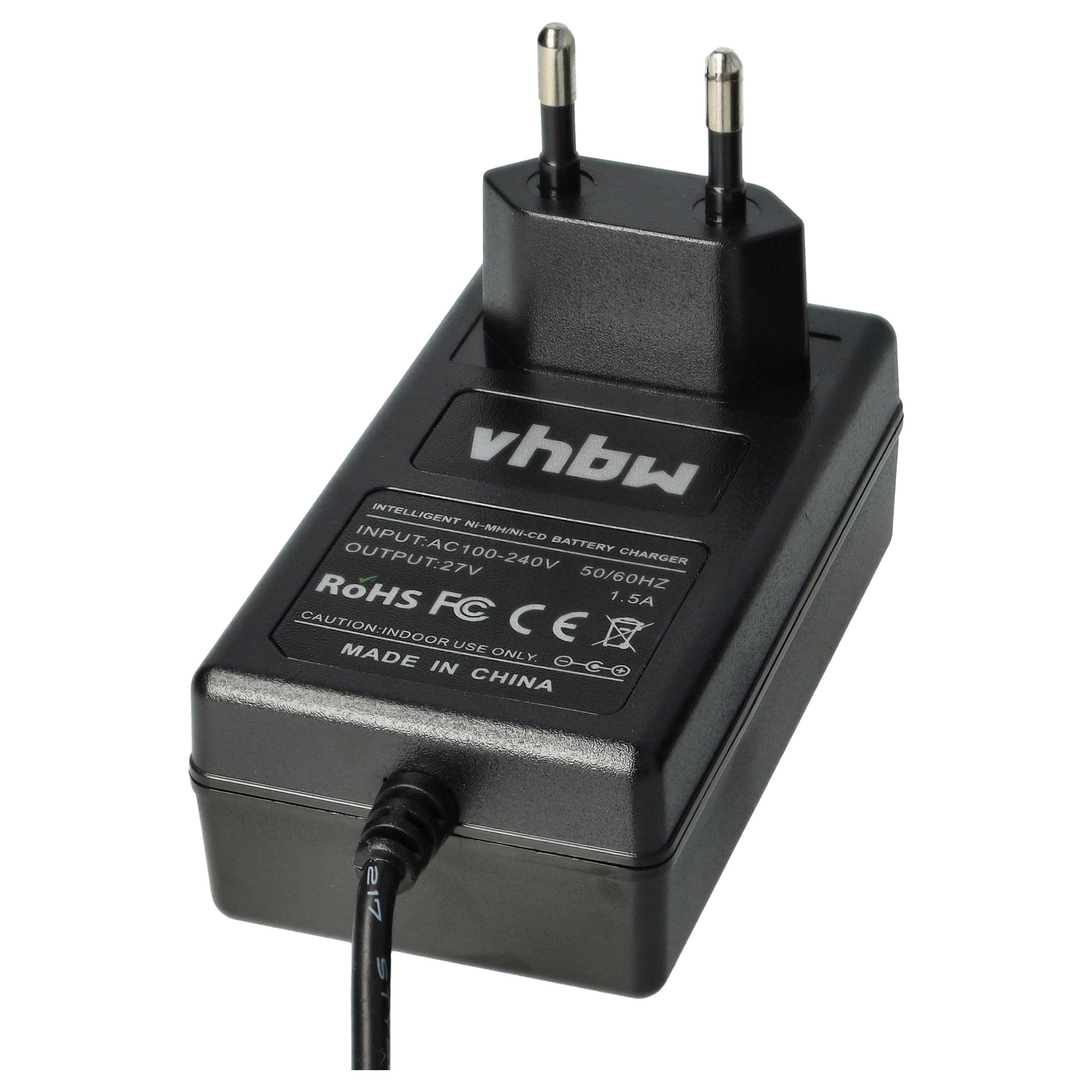 Caricabatterie Vhbw Compatibile Metabo ULA9.6-18 – Per Batterie Ni-Cd E NiMH 7.2V-18V, Con Protezione Da Sovraccarico