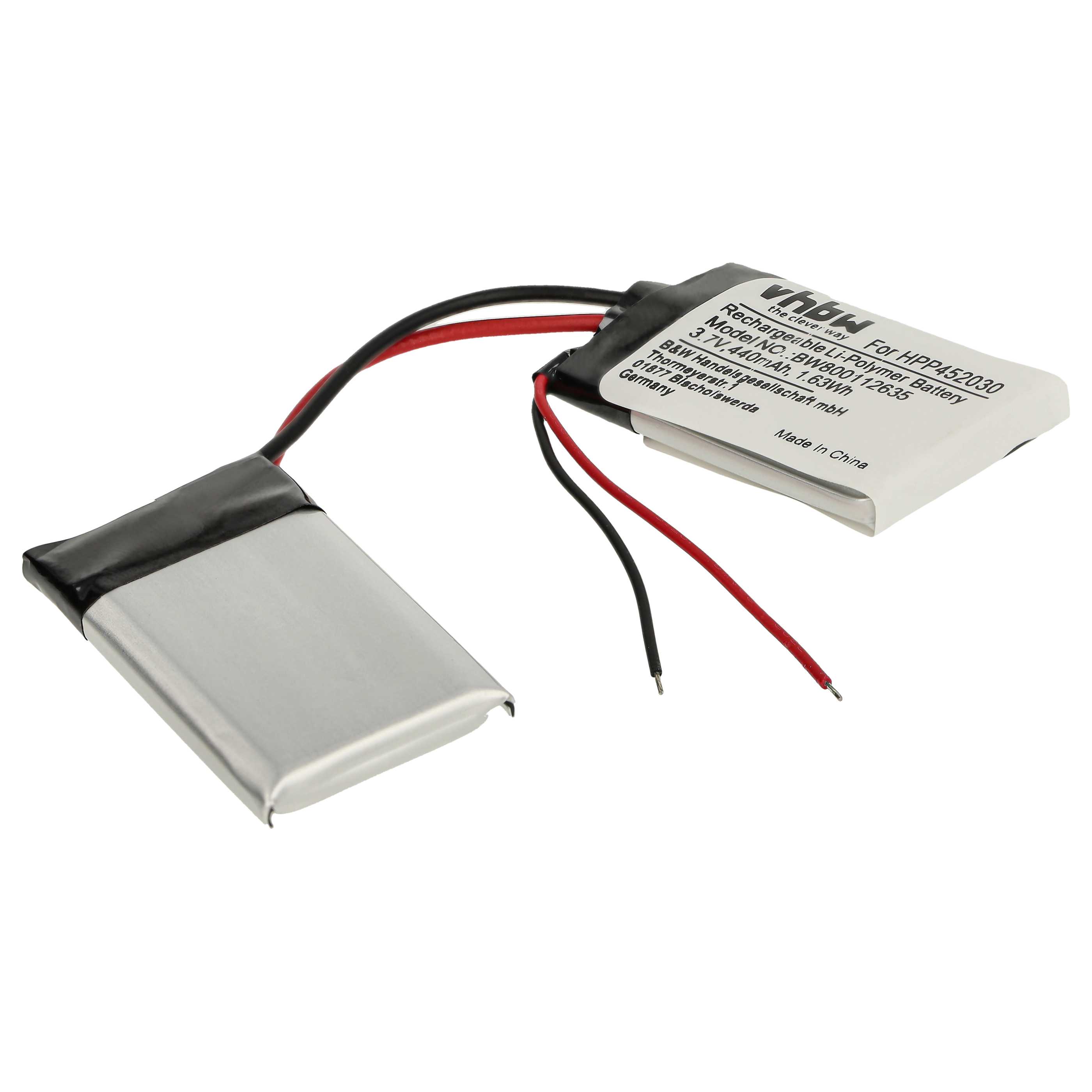 Vhbw Li-Polyer Battery 240 Ah (3.7 V) For Sart Watch Fitness