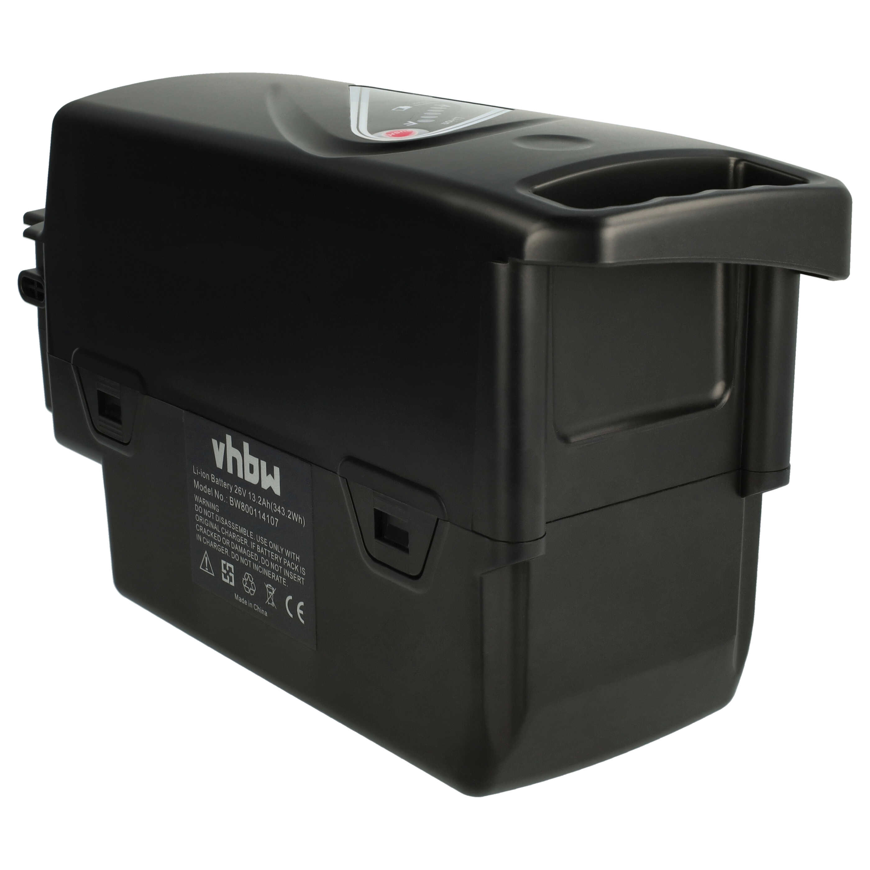 Batterie Remplacement 13,2Ah 25,2V Pour Vélo électrique NKY317B02, NKY318B02... - Li-ion, 332,64Wh, Noir
