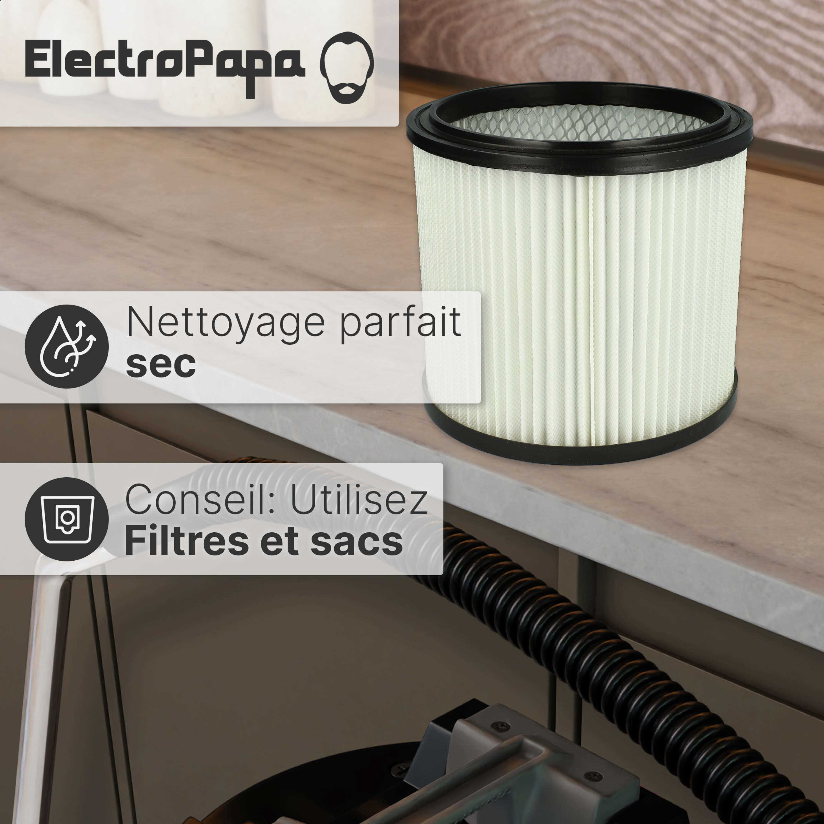 Filtre Cartouche De Rechange Pour Aspirateur ShopVac 4 Gallons - Type AA - Neuf