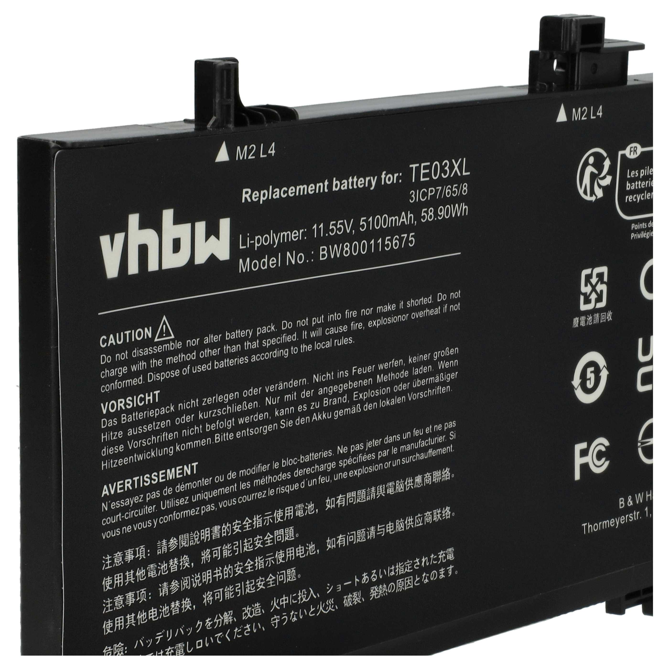 Vhbw Batteria Compatibile Per Notebook HP/Compaq Pavilion Dv5 (4400mAh, 10.8V, Li-Ion) Sostituisce HSTNN-C51C, 462890-541 - 5