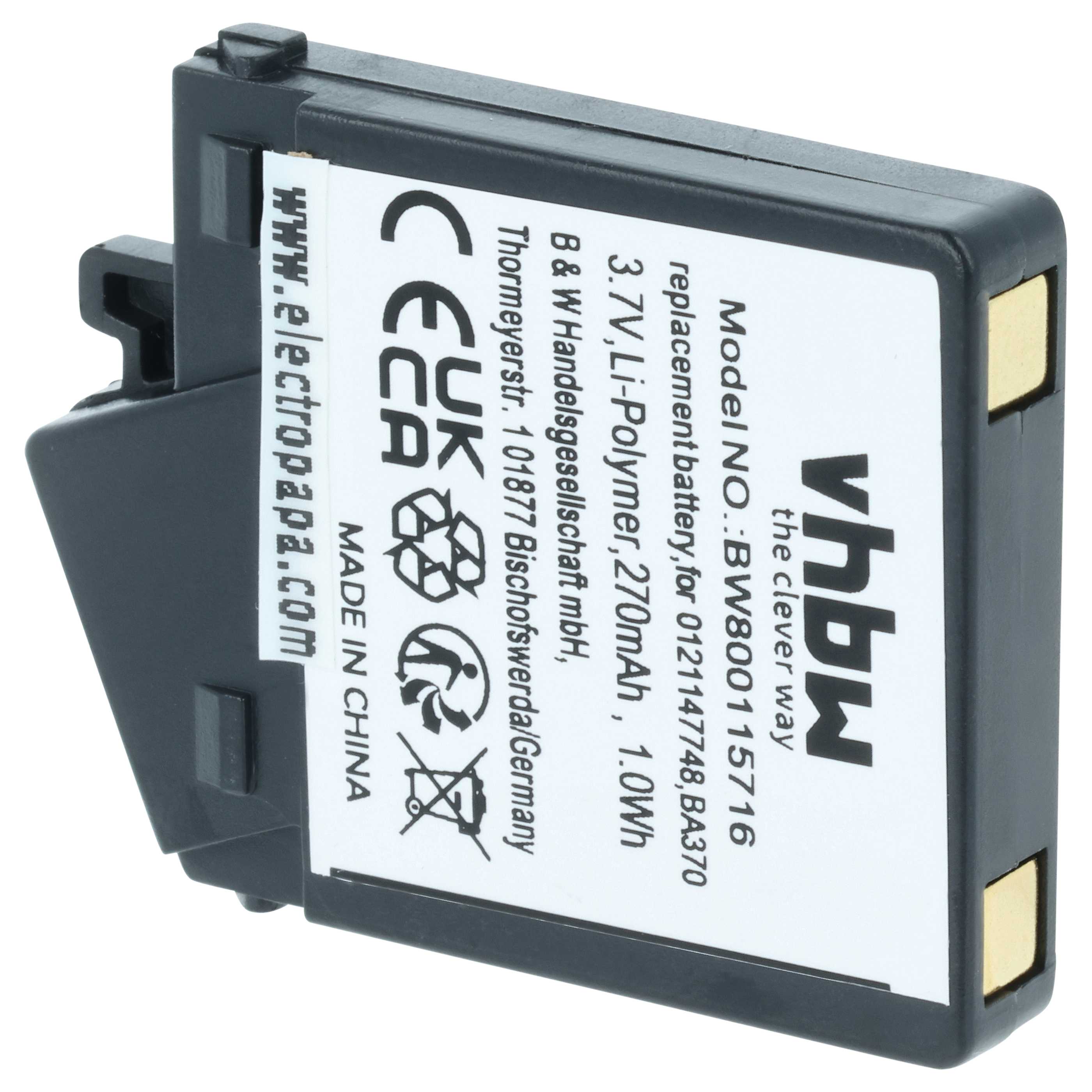 Cameron Sino Batteria di ricambio per 450 TRAVEL, 550 Travel, MM 500-X, MM 550, MM-550-X, PCX 360 BT, PX 210 BT, PX 310 BT, PX 360, PX 360 BT, PXC 310, PXC 310 BT, XC 60 BT 2 70 mAh