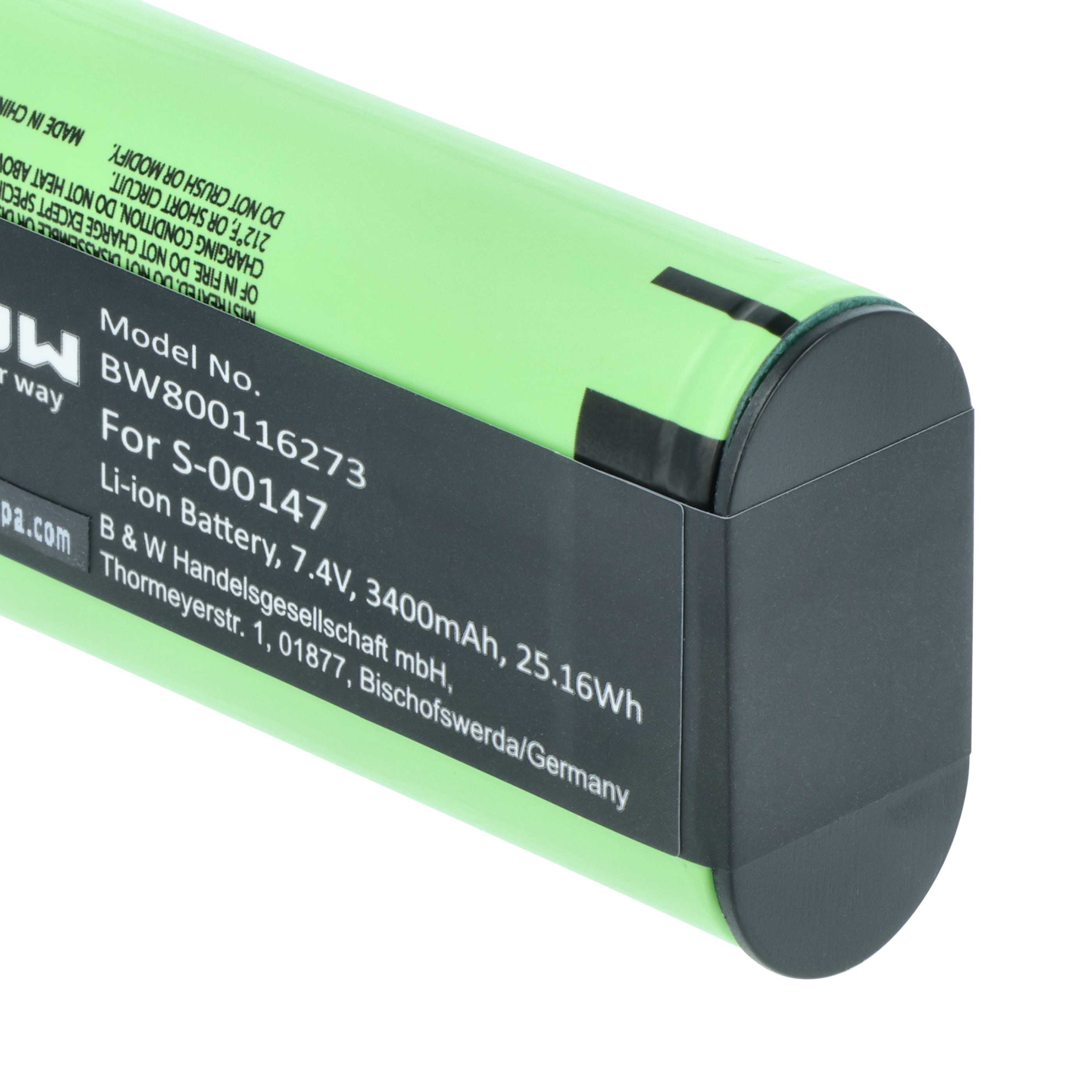 vhbw passend für Bowers & Wlkns T7 Lautsprecher (3400 mAh, 11,1 V