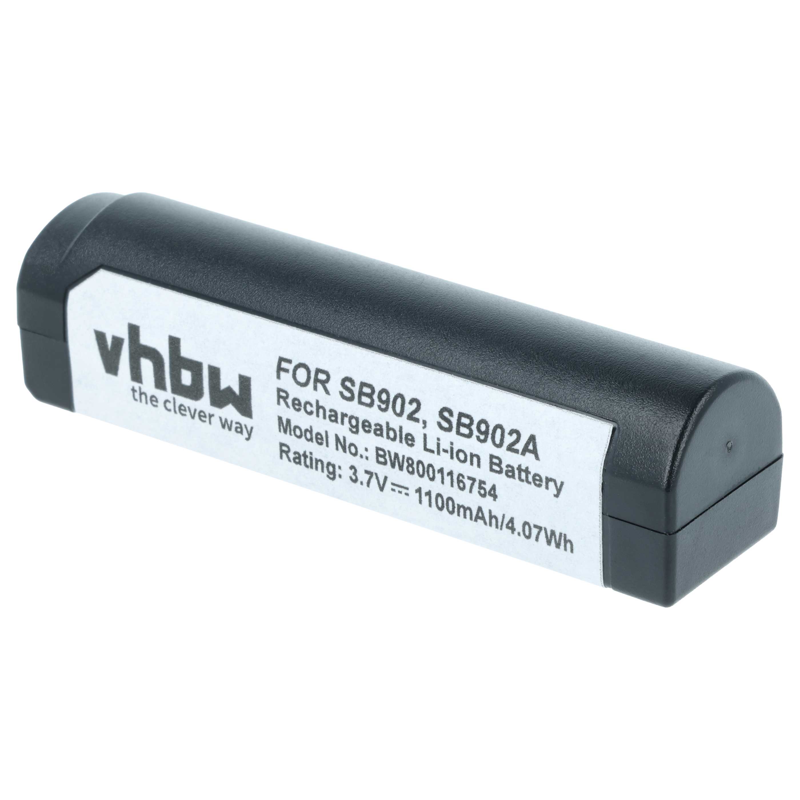 Vhbw batteria compatibile con Shure GLX-D24R/SM86, GLX-D4, GLX-D6 sistema radiomicrofonico, trasmettitore tascabile digitale (1100mAh, 3,7V, Li-Ion) | Leroy Merlin