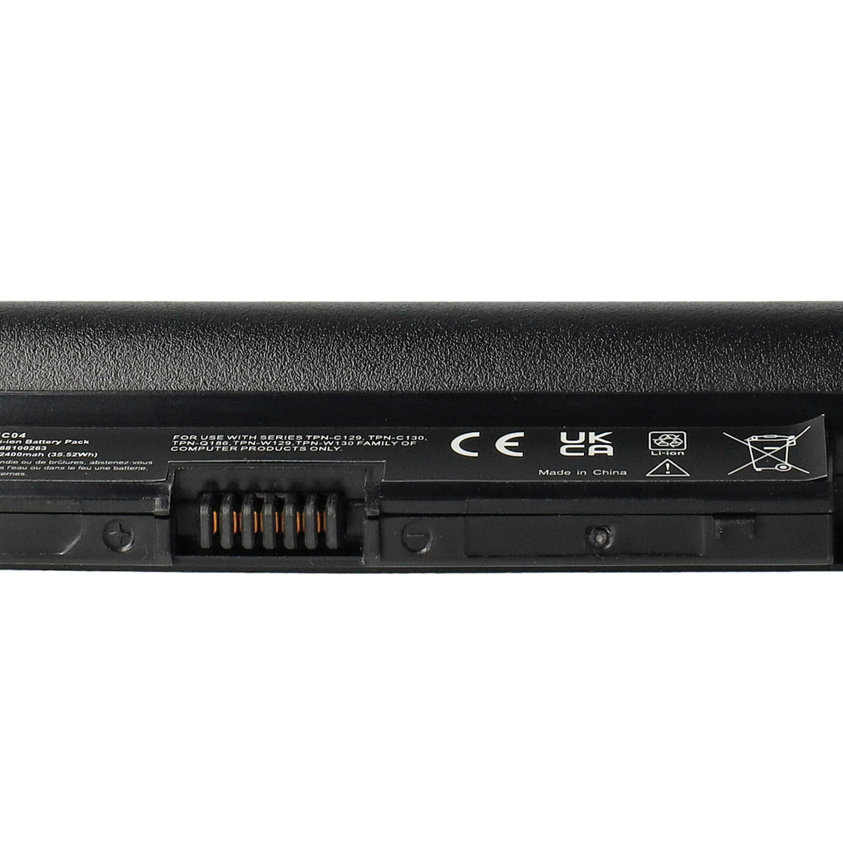 Batteria Vhbw Compatibile HP Notebook 15-BW, 15-BS (2400mAh, 14.8V, Li-Ion) – Ricambio Per 15-BS545tu, 15-BS580tx