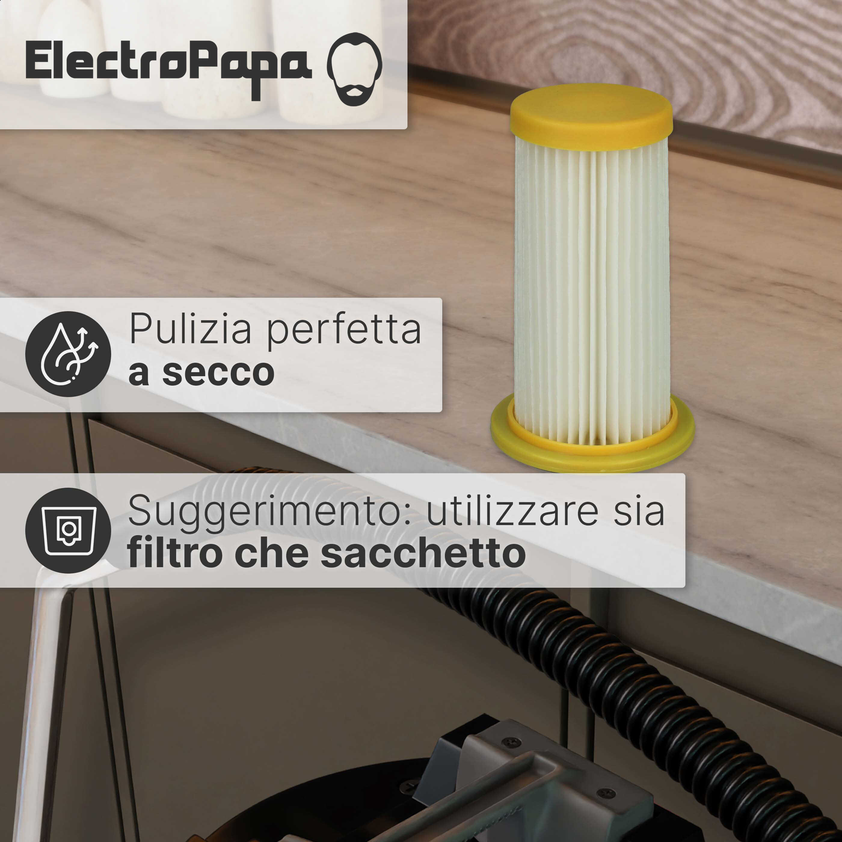 vhbw Filtro plisado compatible con Philips FC8262/01 HomeCare, FC8264