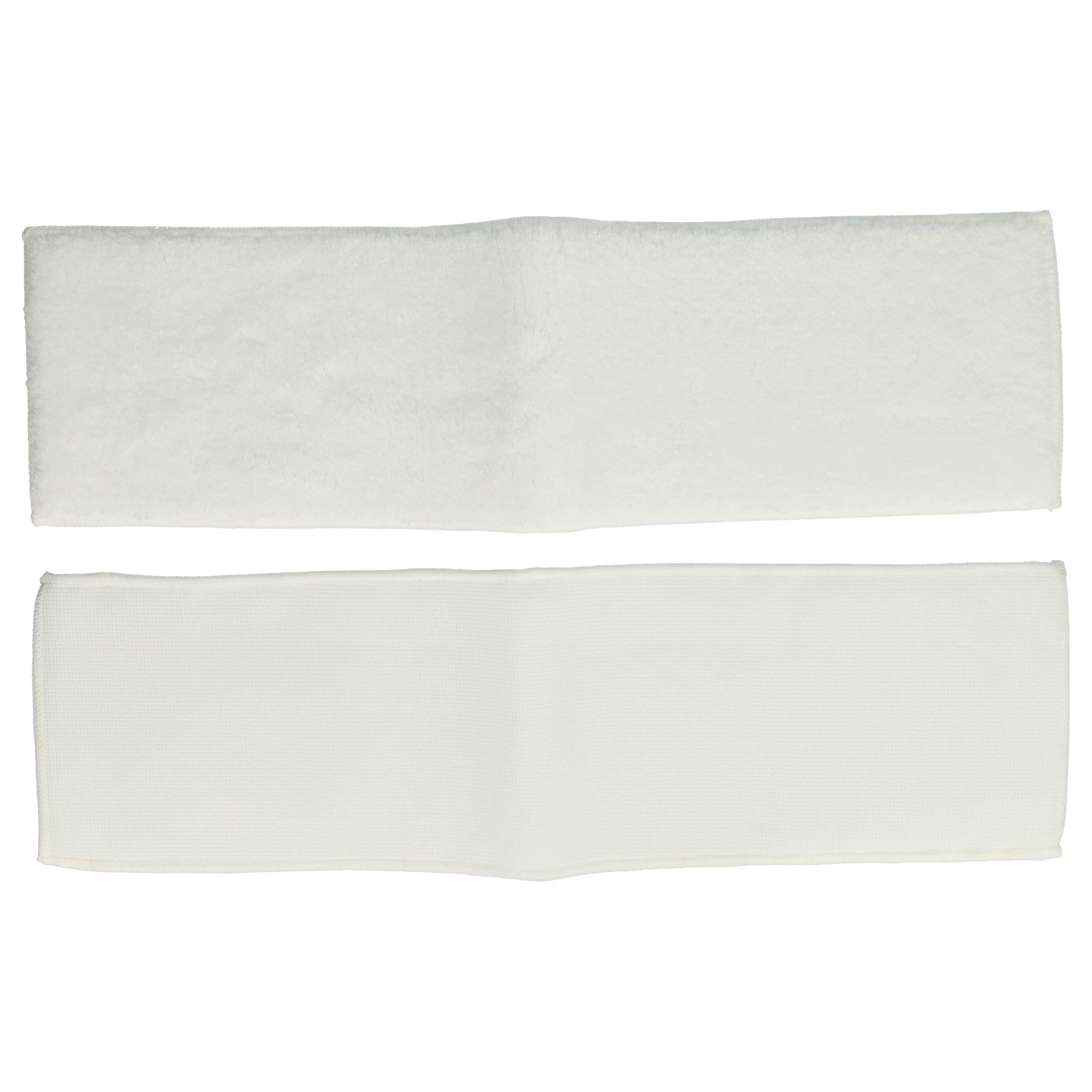 Panni Di Ricambio In Microfibra Per Scope A Vapore Kärcher SC 1402, SC 1502 - 2 Pezzi, Bianco, Alta Assorbenza