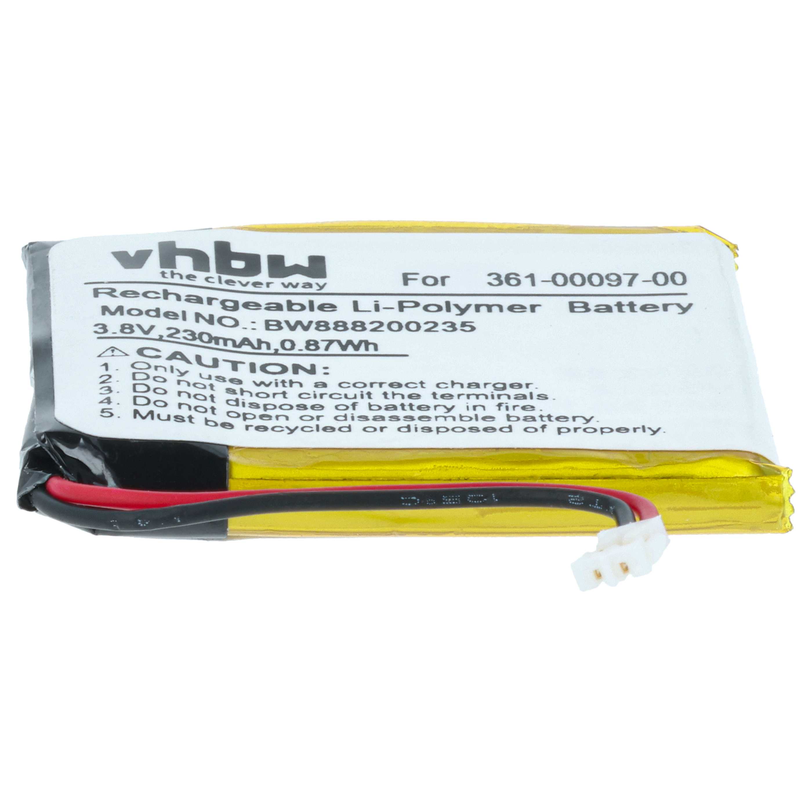 Batterie De Rechange Pour Garmin Approach S60/S62 - 230 MAh, 3,7V, Avec Kit D'Outils
