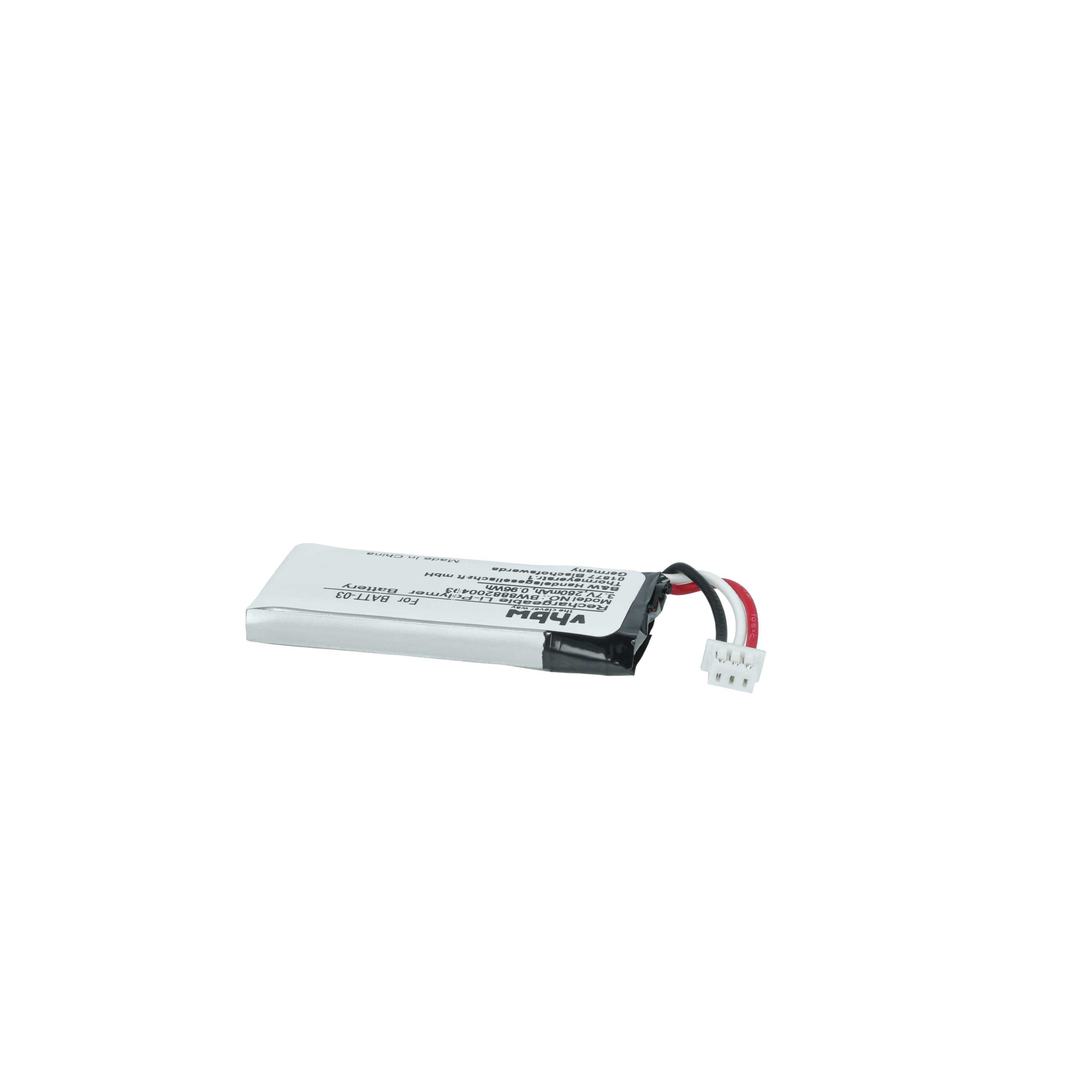 Vhbw Batteria Ricaricabile Compatibile Sennheiser MB Pro 1, Pro 2, OfficeRunner – 180mAh, Li-Ion (504374, BATT-03)