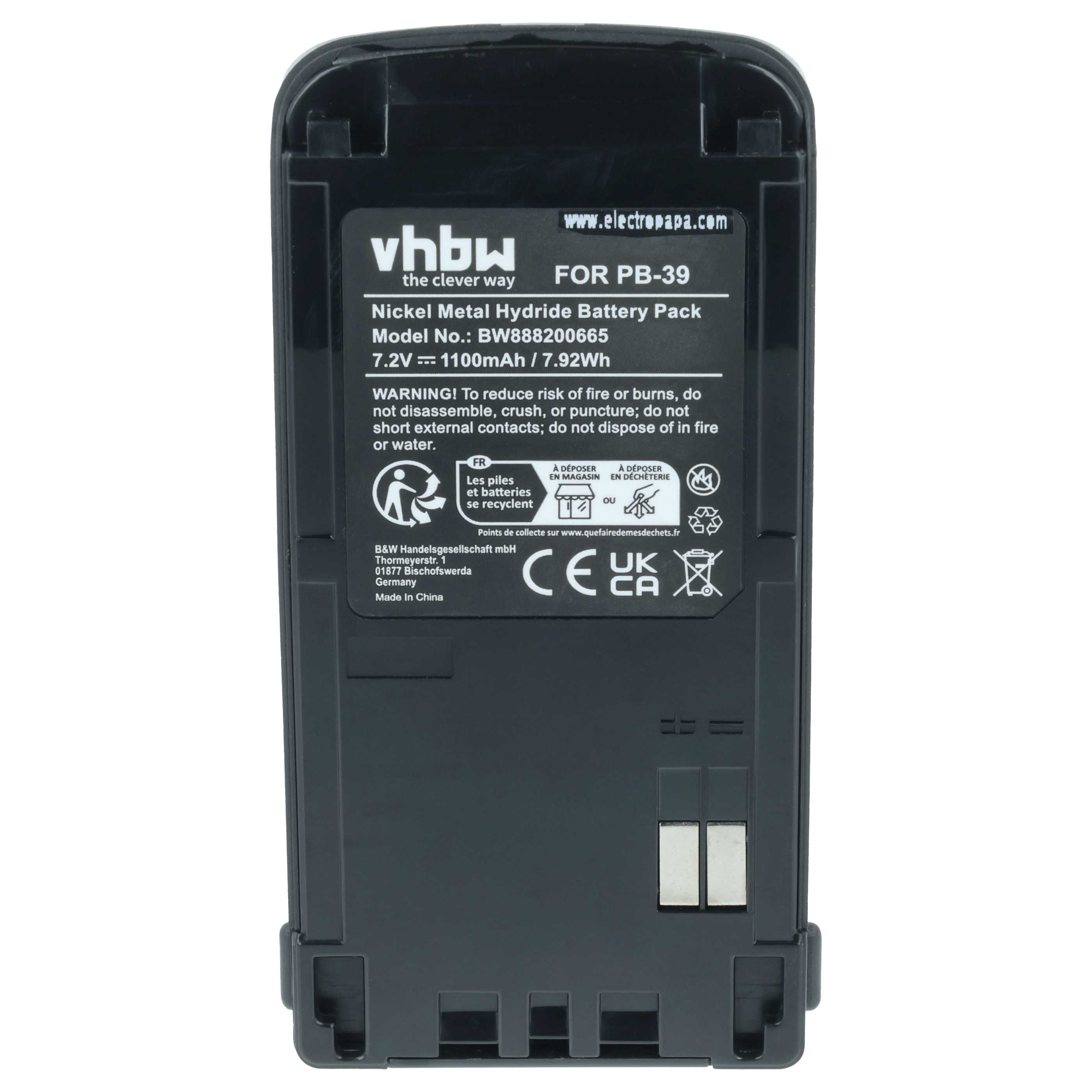 Vhbw Batteria Per Telefono Cordless Grundig SL-422943 – 500mAh, 3,7V, Li-Ion, Ricambio Compatibile - 3