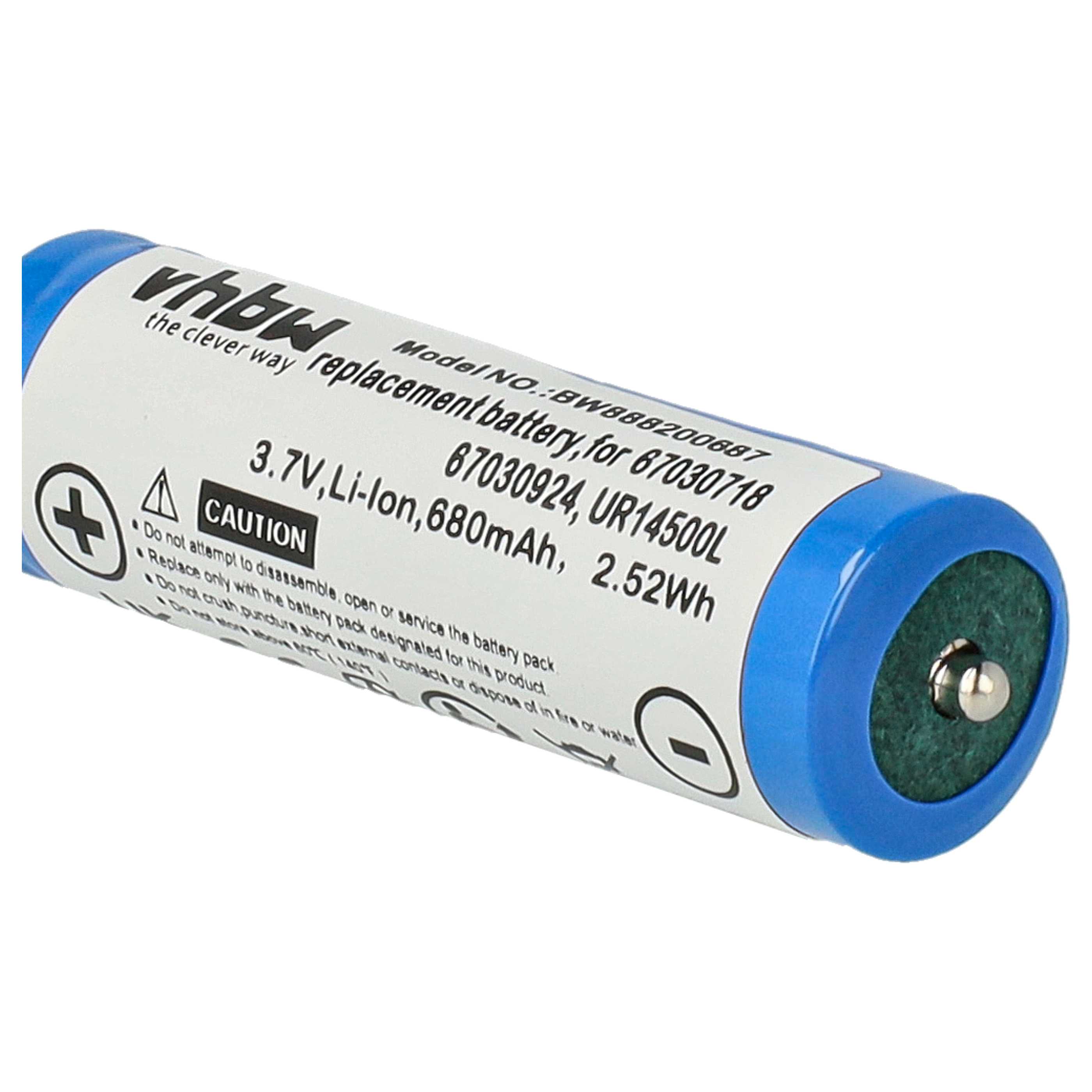 Battery for Braun Type 550s-4 560 550s-3 570cc-3 570cc 560s-4 560s-3 Shaver  680m