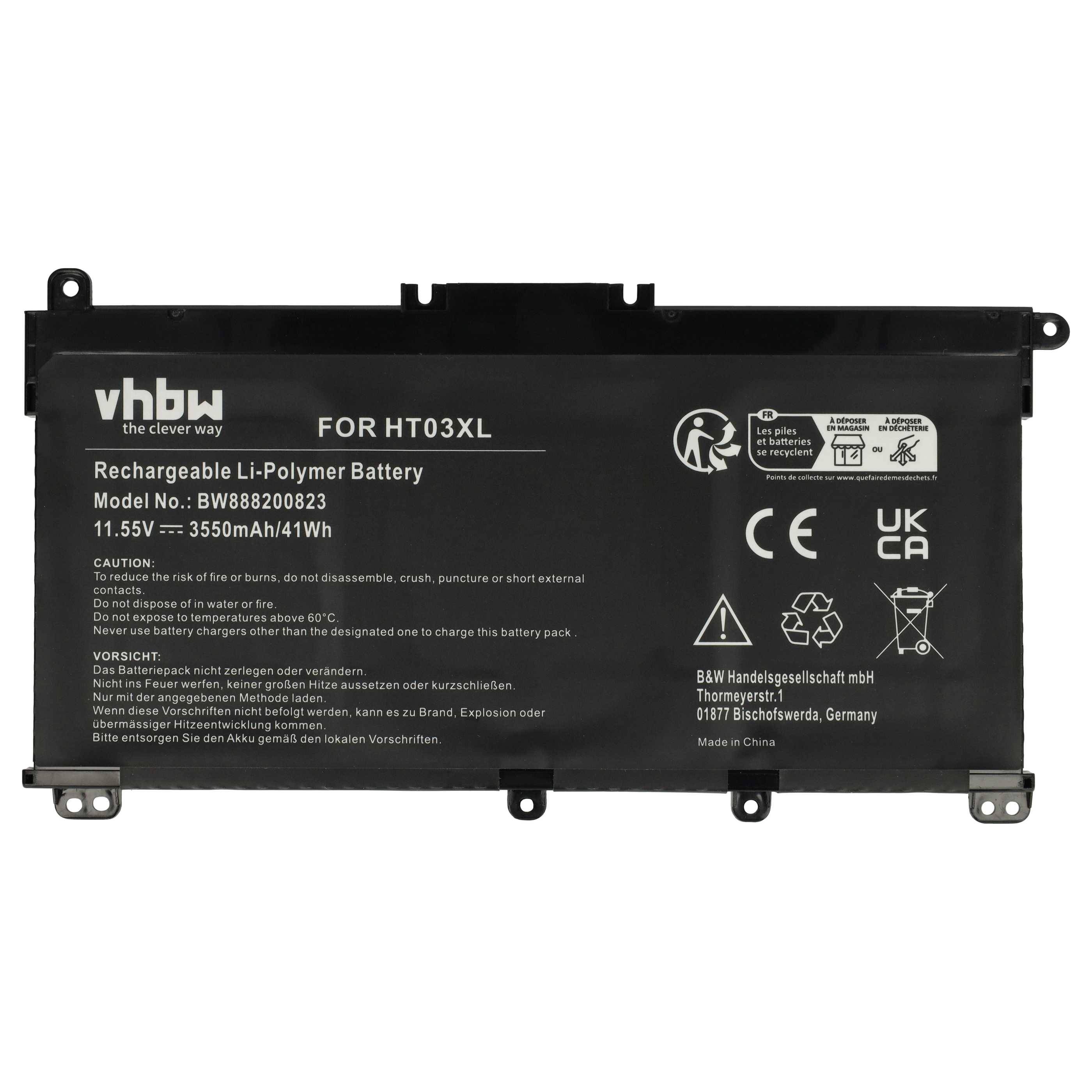 Batteria Li-Ion Per HP 367858-001 – 3,7V, 1400mAh, 5,2Wh, Ricambio Compatibile