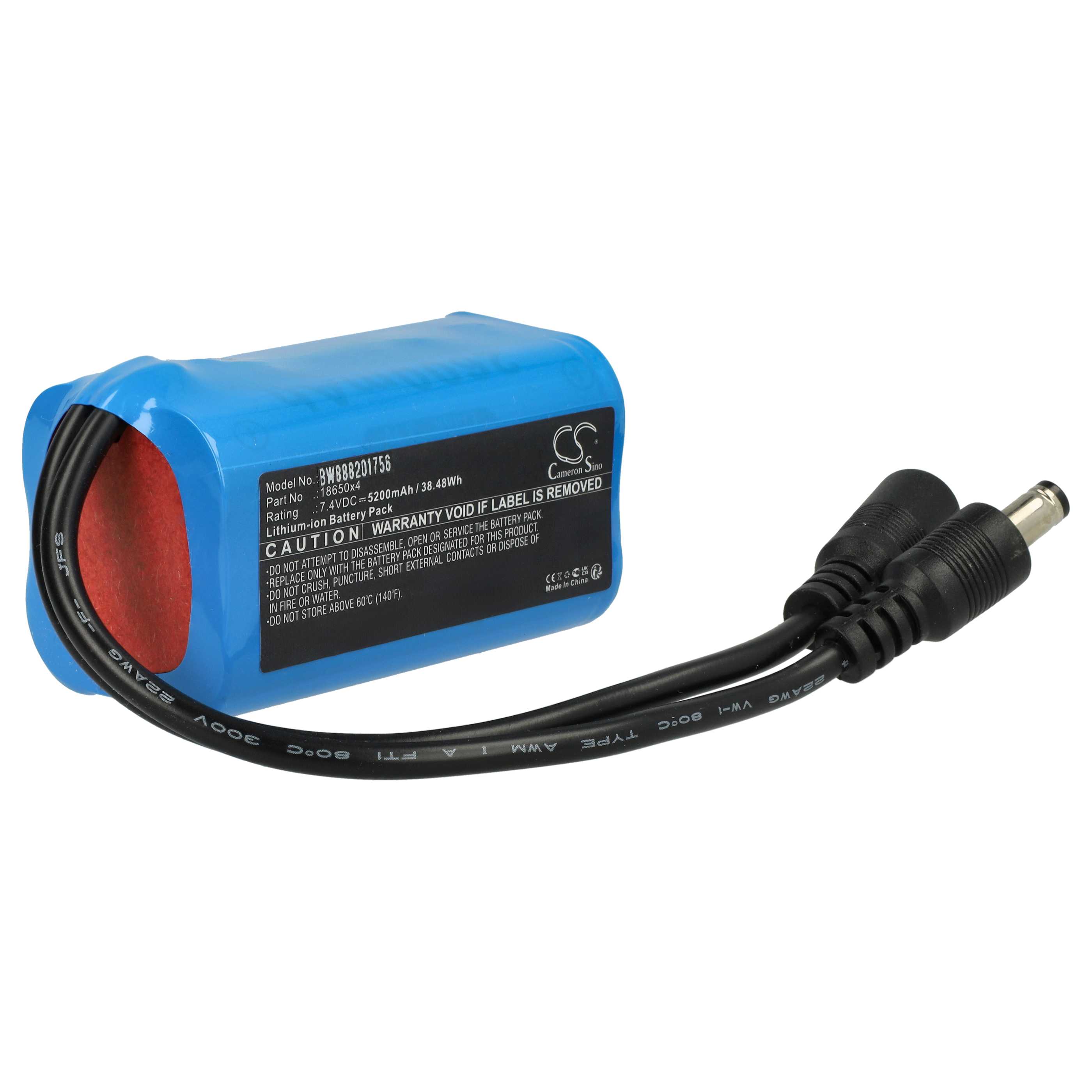 Akku fr XML T6 LED Fahrrad-Licht, Scheinwerfer 5200mAh 7,4V Li-Ion |  eBay.de