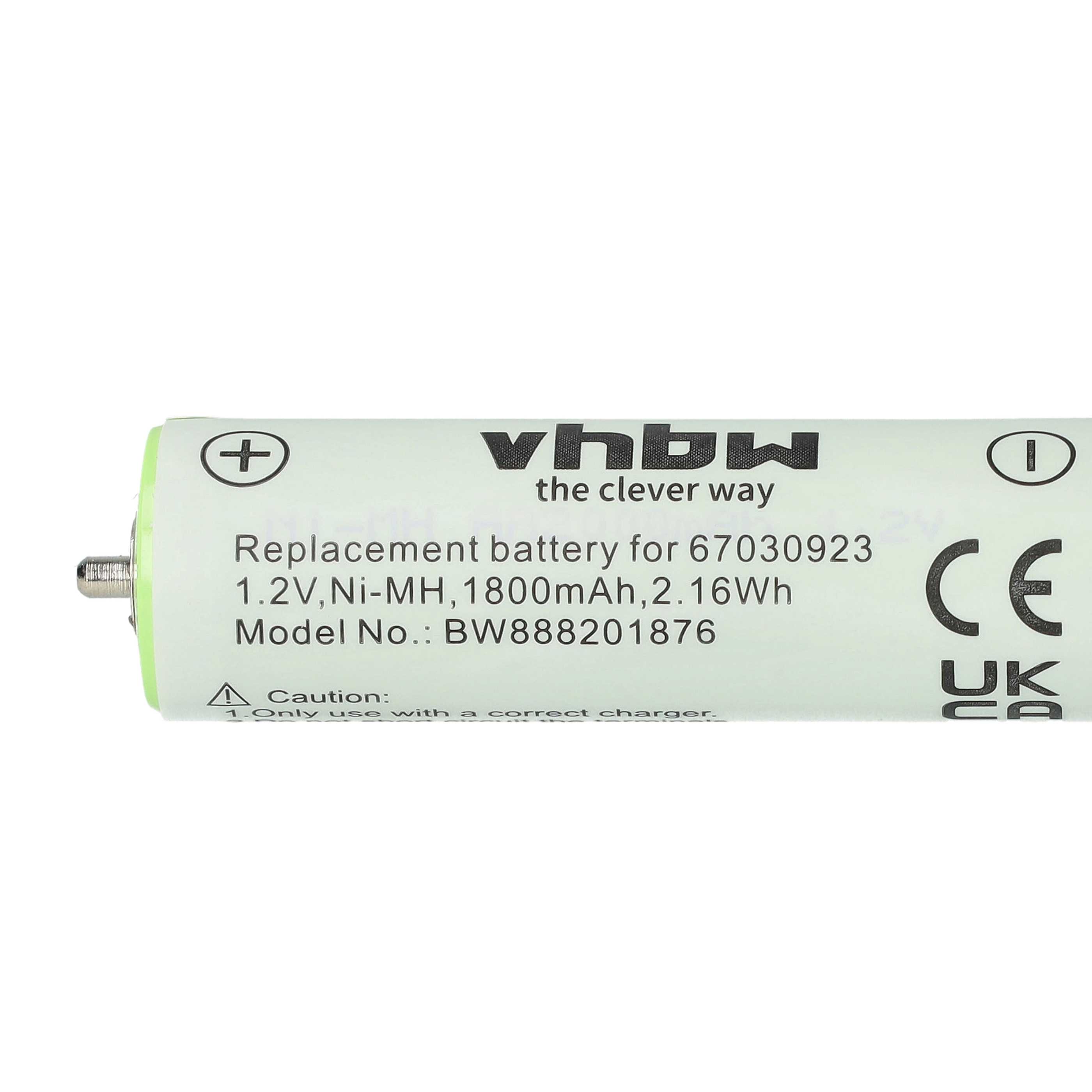 thumbnail image 2 of Kastar Ni-MH 2200mAh Replacement Battery For Braun Trimmers/Shavers (7795, 8583, 8590, 8970, Etc.) - 1.2V 2 of 5