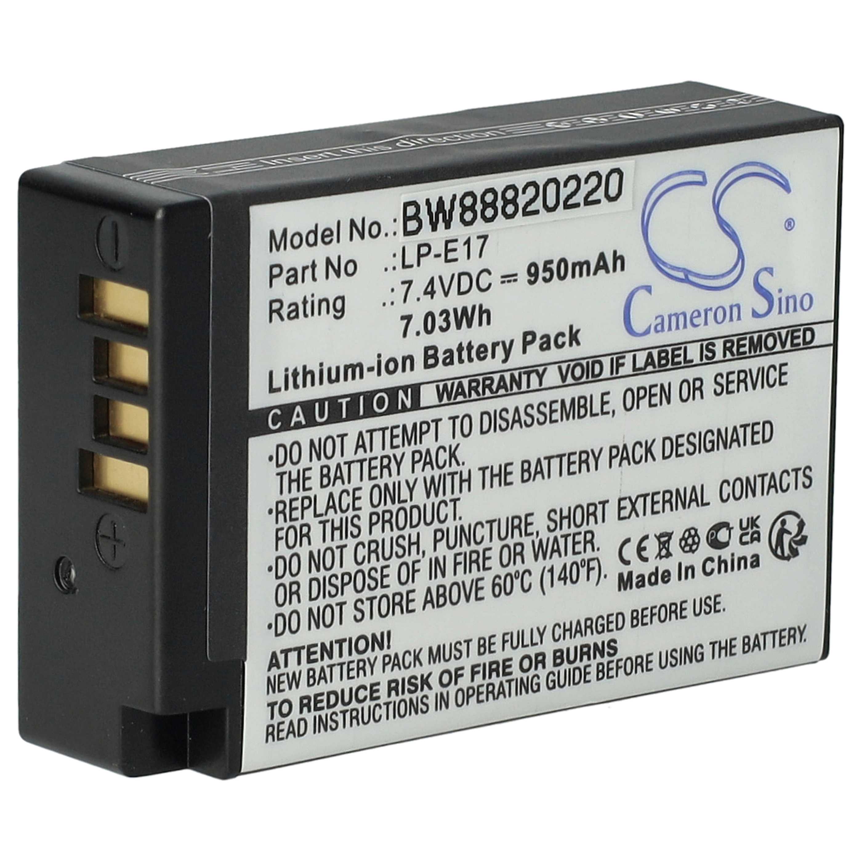 Batterie Otech Pour CANON EOS R50, 1000 MAh, NiMH, Noire, Neuve, Garantie 2 Ans