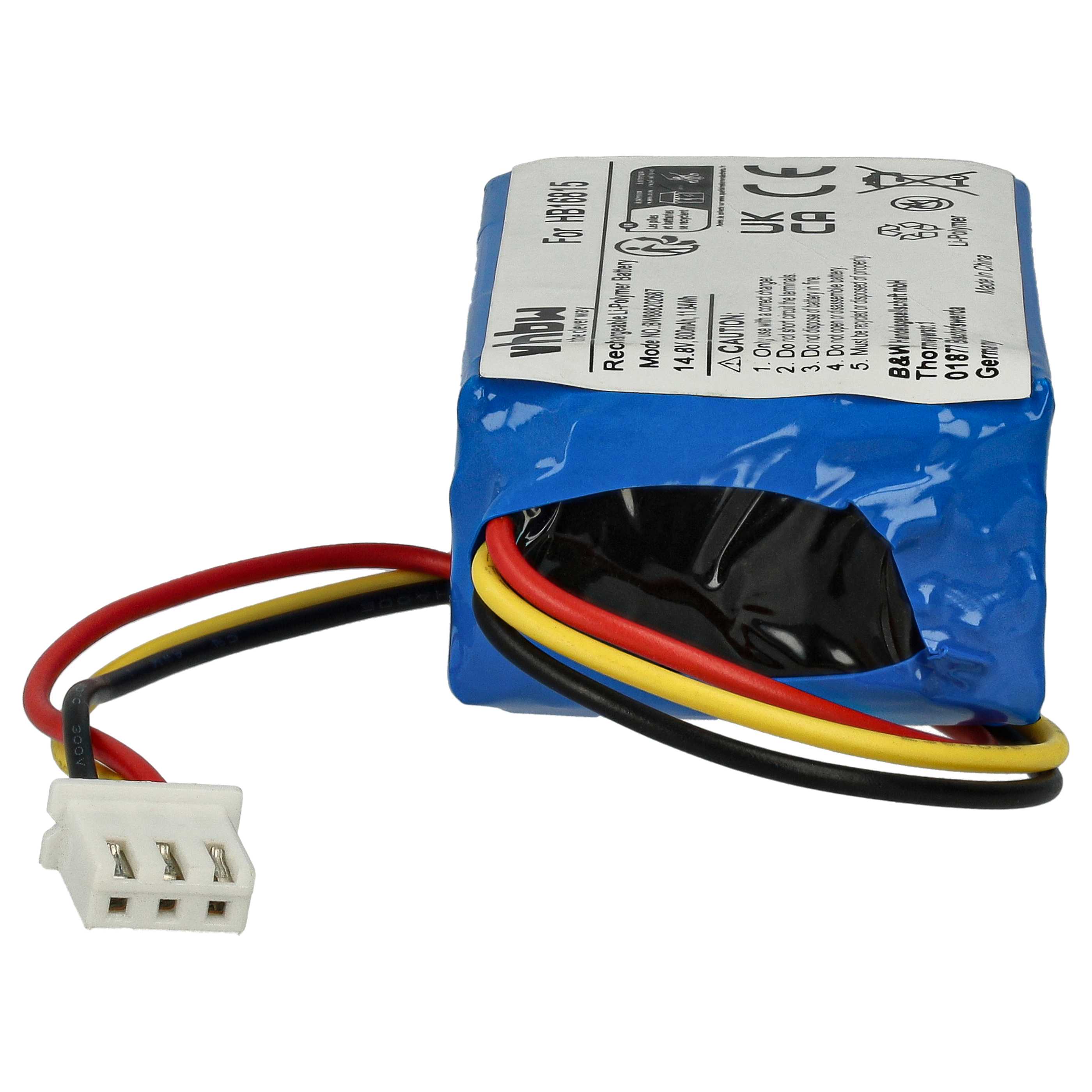 Batterie Remplacement Hobot HB16815 800mAh 14.8V - Li-ion, Neuve, Compatible