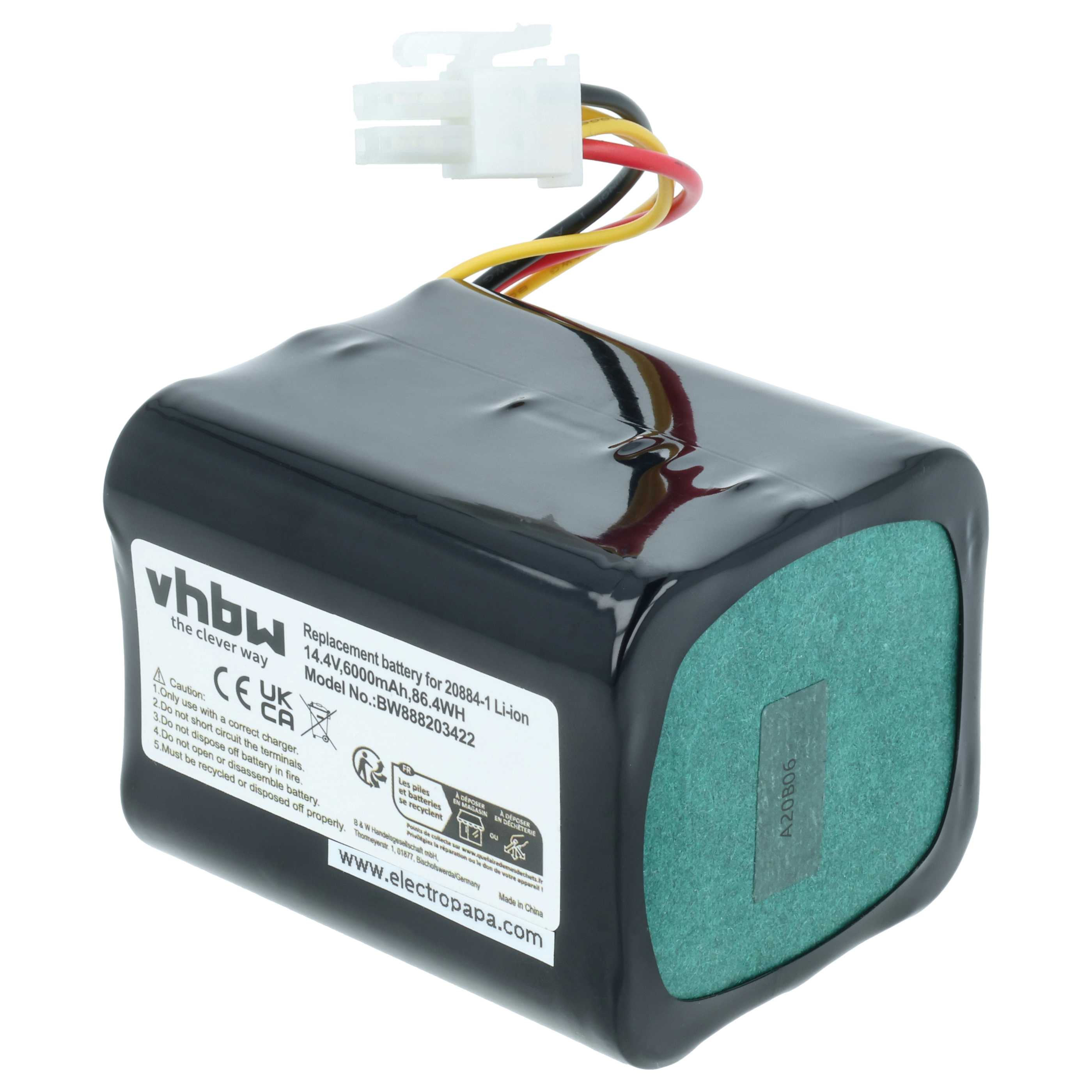 Batterie pour Vorwerk Kobold VR200 6000mAh 14,4V