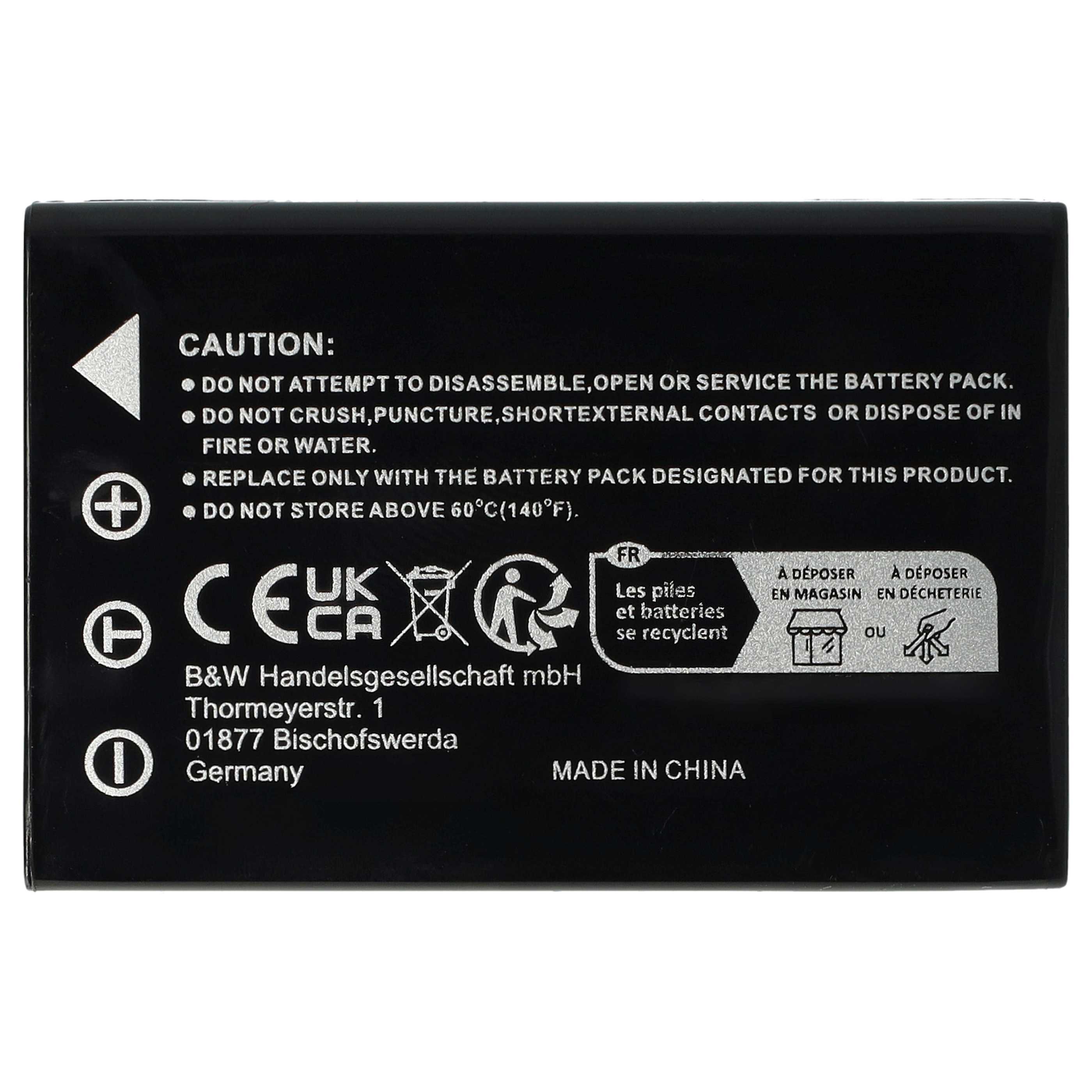 vhbw batteria sostituisce Ricoh DB41, DB40, DB43, DB42 per fotocamera (1000mAh, 3,6V, Li-Ion