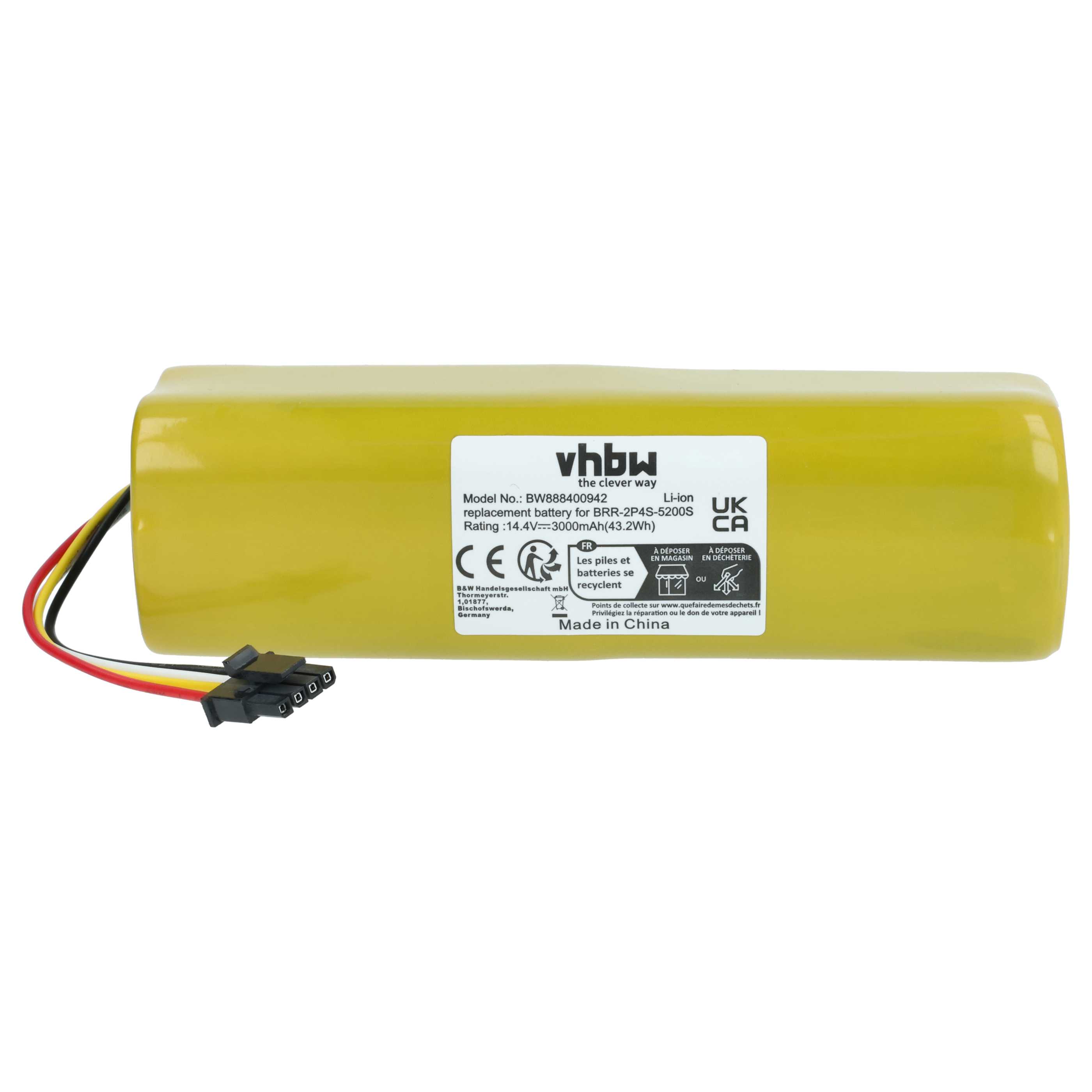 Batterie 5000mAh 14.4V Pour Xiaomi Roborock S7 MaxV Ultra S7M52-00 - Neuf - Marque Vhbw
