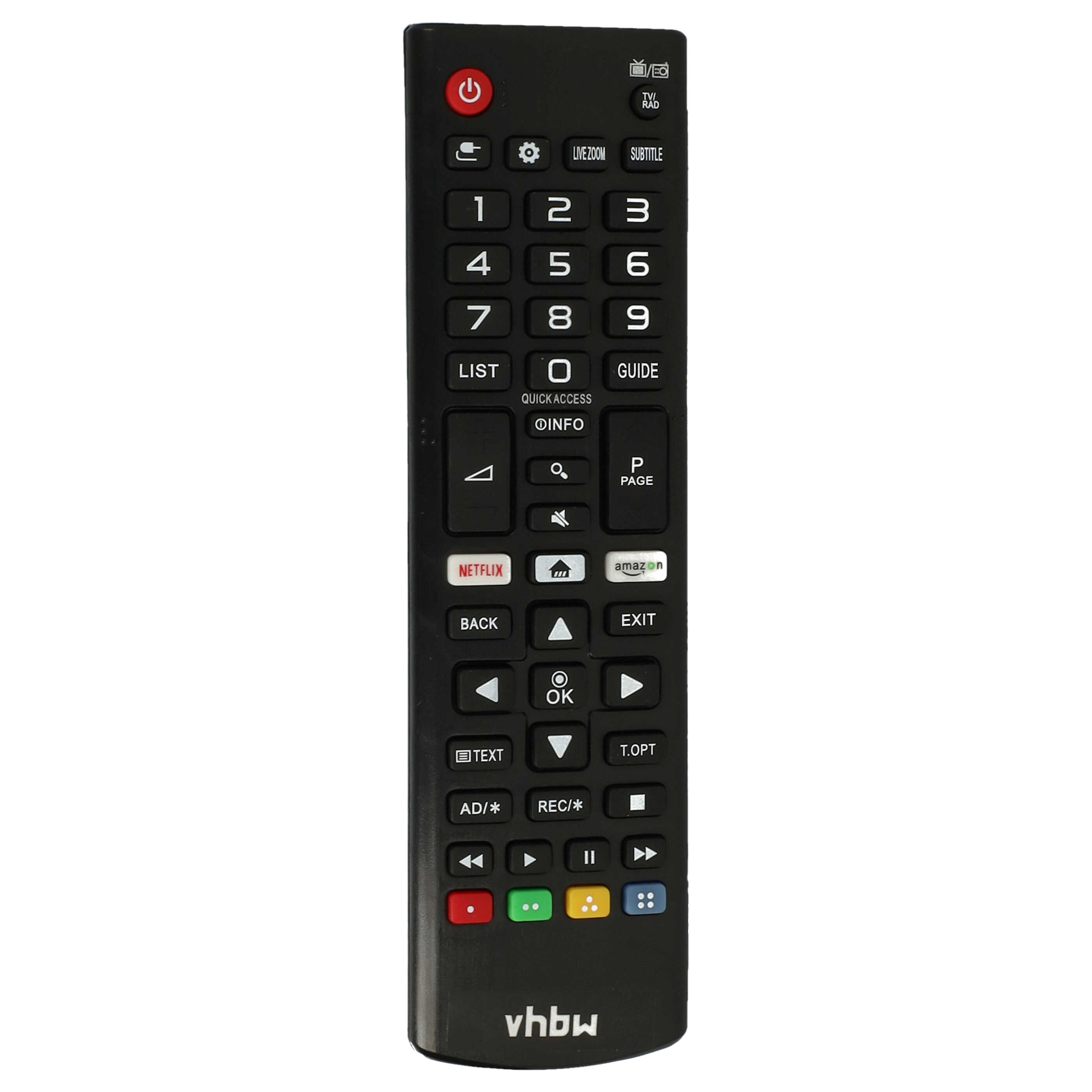 Télécommande Pour LG 43UK6400 Etc. - Sans Fil 10m - Noir - Neuf - Vhbw