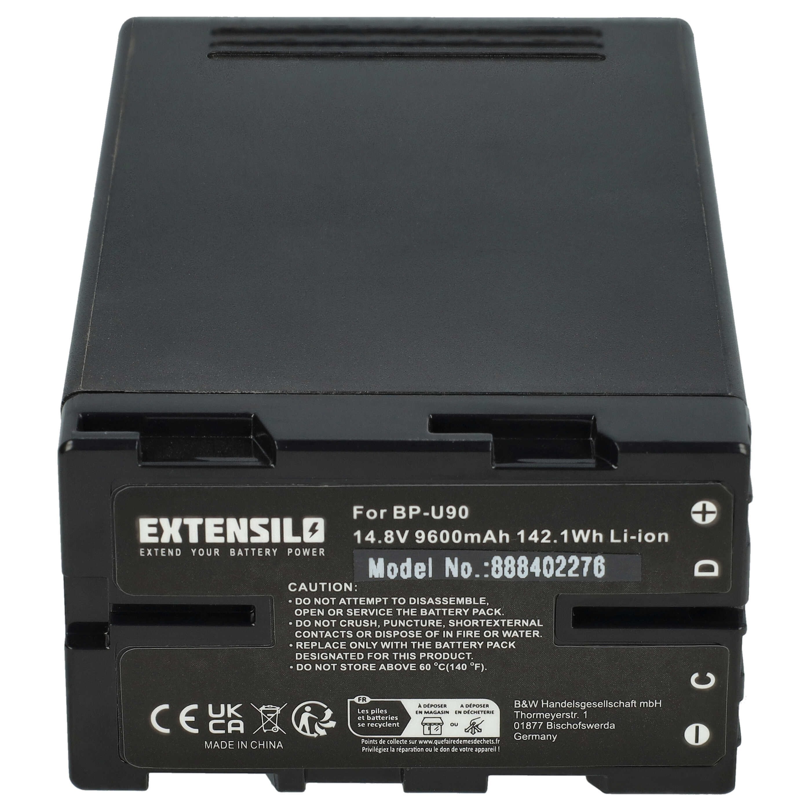 Battery for Sony PMW-EX3 PMW-F3 PMW-F3K PMW-F3L PXW-FS5K PXW-FS5 9600mAh 