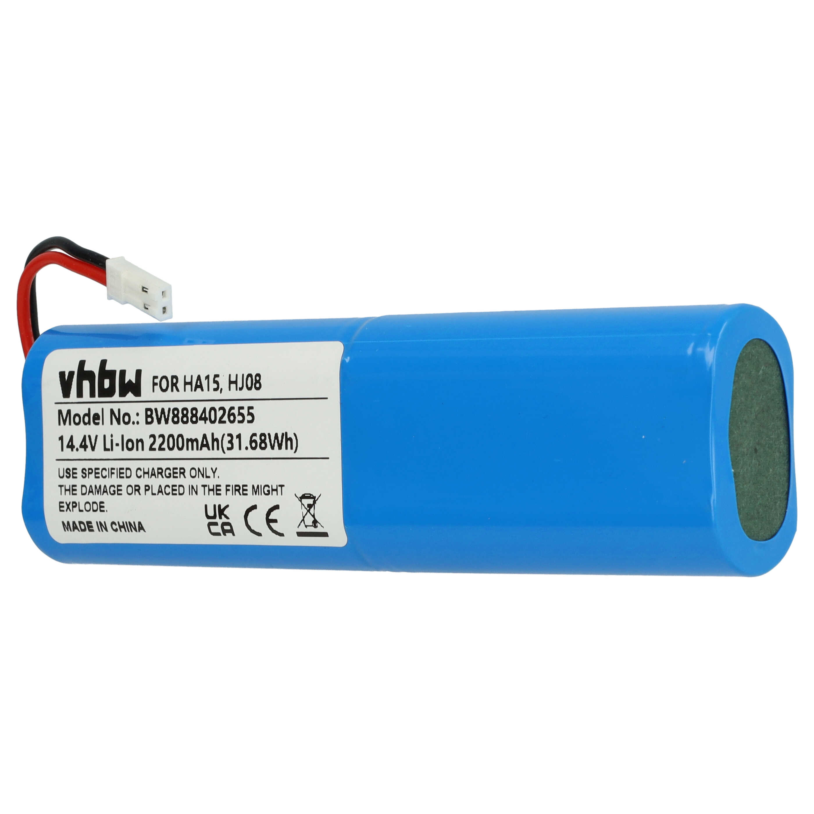 Batteria Compatibile Medion 18650B4-4S1P-AGX-2 - 14,4V 2600mAh Li-Ion, Blu, Per Aspirapolvere Robot - 3