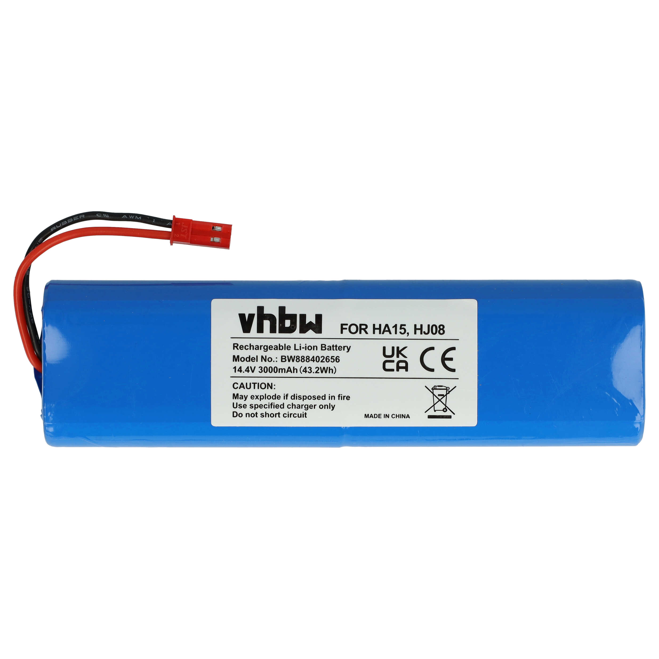 Batteria Di Ricambio Per ZACO 18650B4-4S1P-AGX-2, 14.4V 2600mAh Li-Ion, Per Robot Aspirapolvere