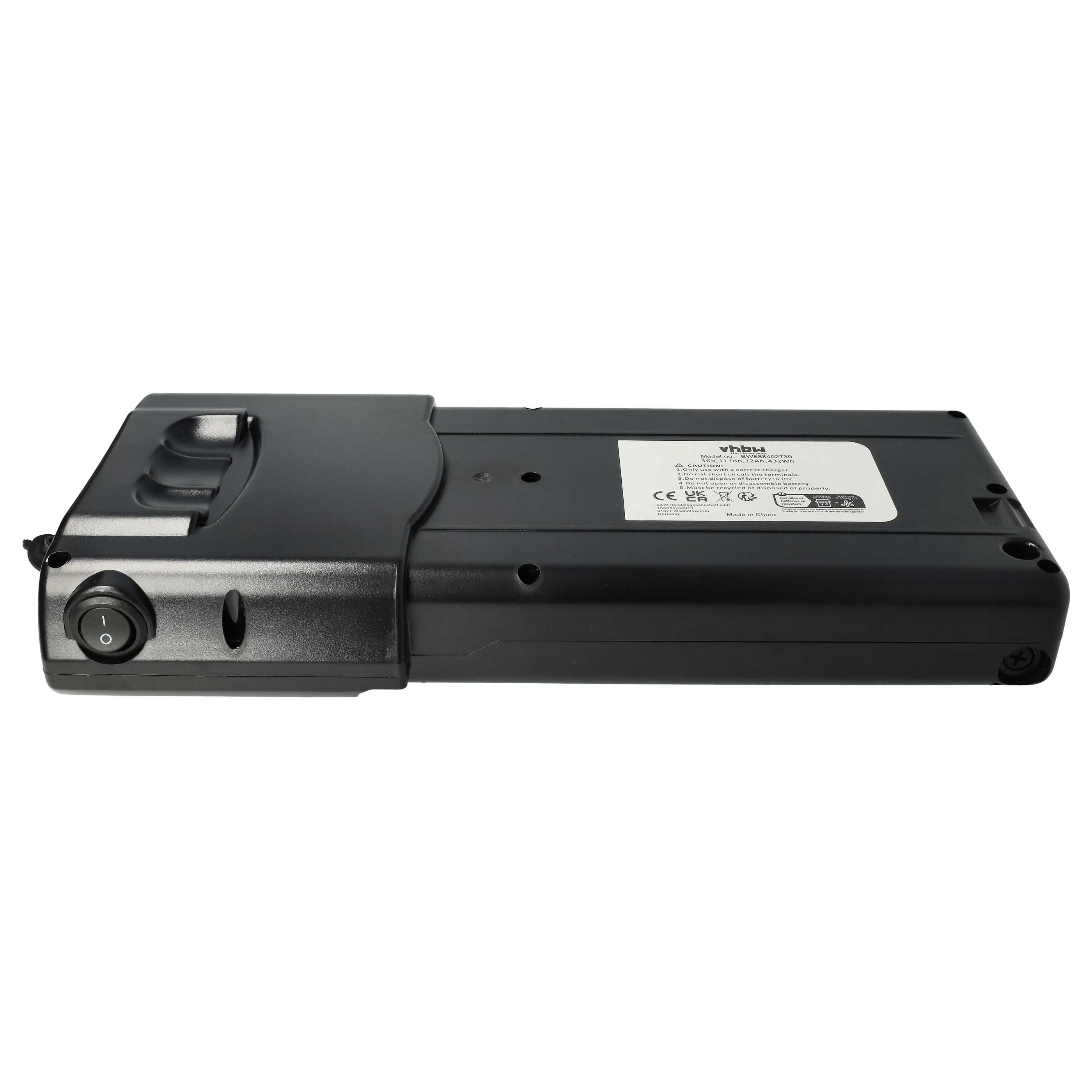 Batterie Vélo Électrique Green Cell 36V 12Ah 432Wh Li-ion Avec Chargeur - Argenté