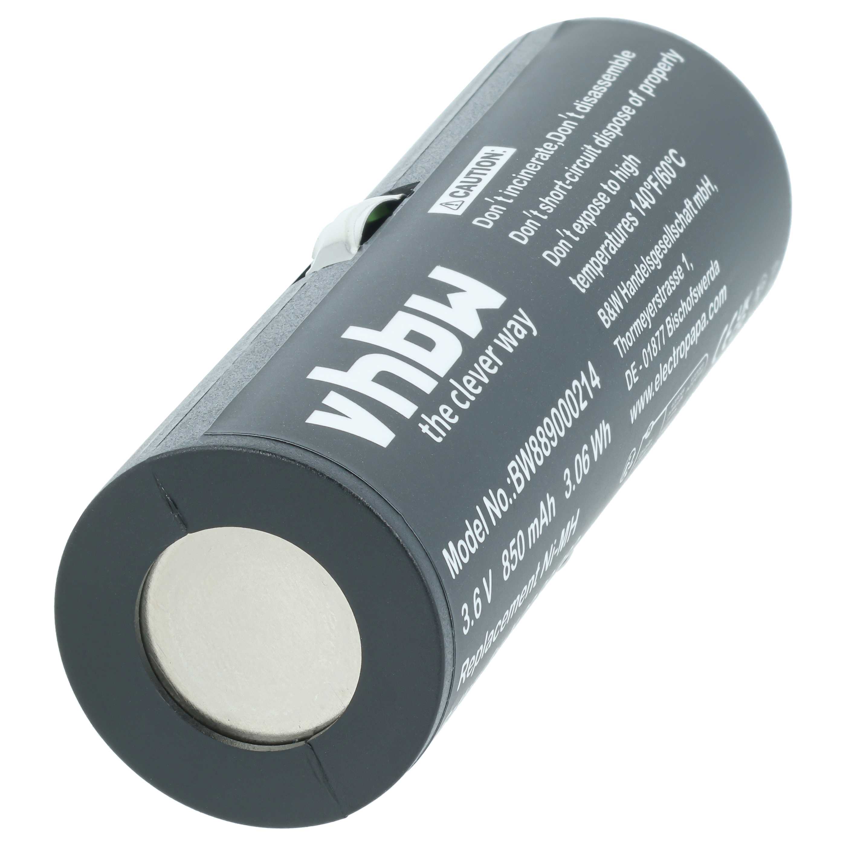 Batterie NiMH 3.6V 1000mAh Pour Manche De Laryngoscope Heine Short F.O. - Neuf