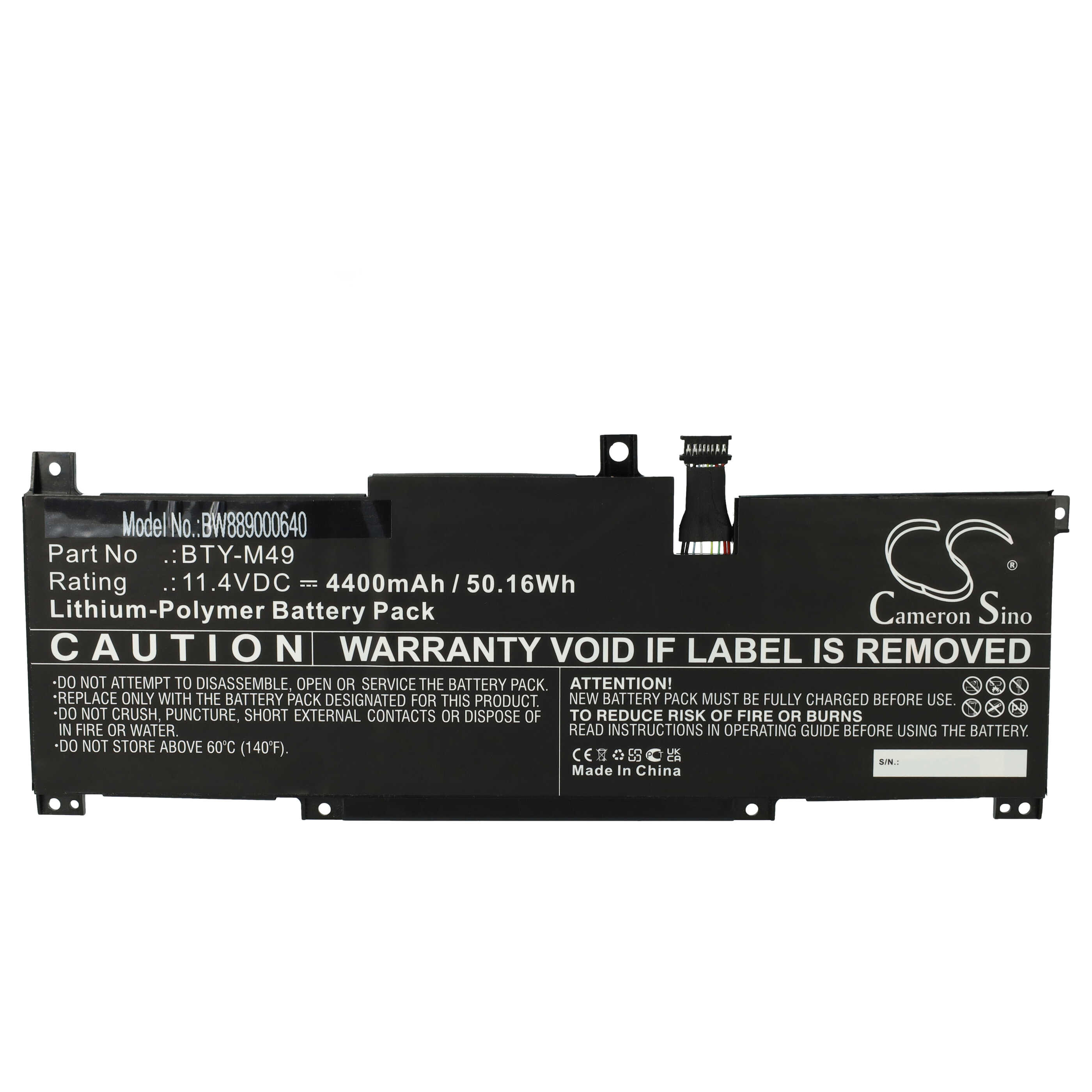 Battery for MSI Prestige 14 Evo A11M-066FR Evo A11M-221 Evo A11MO