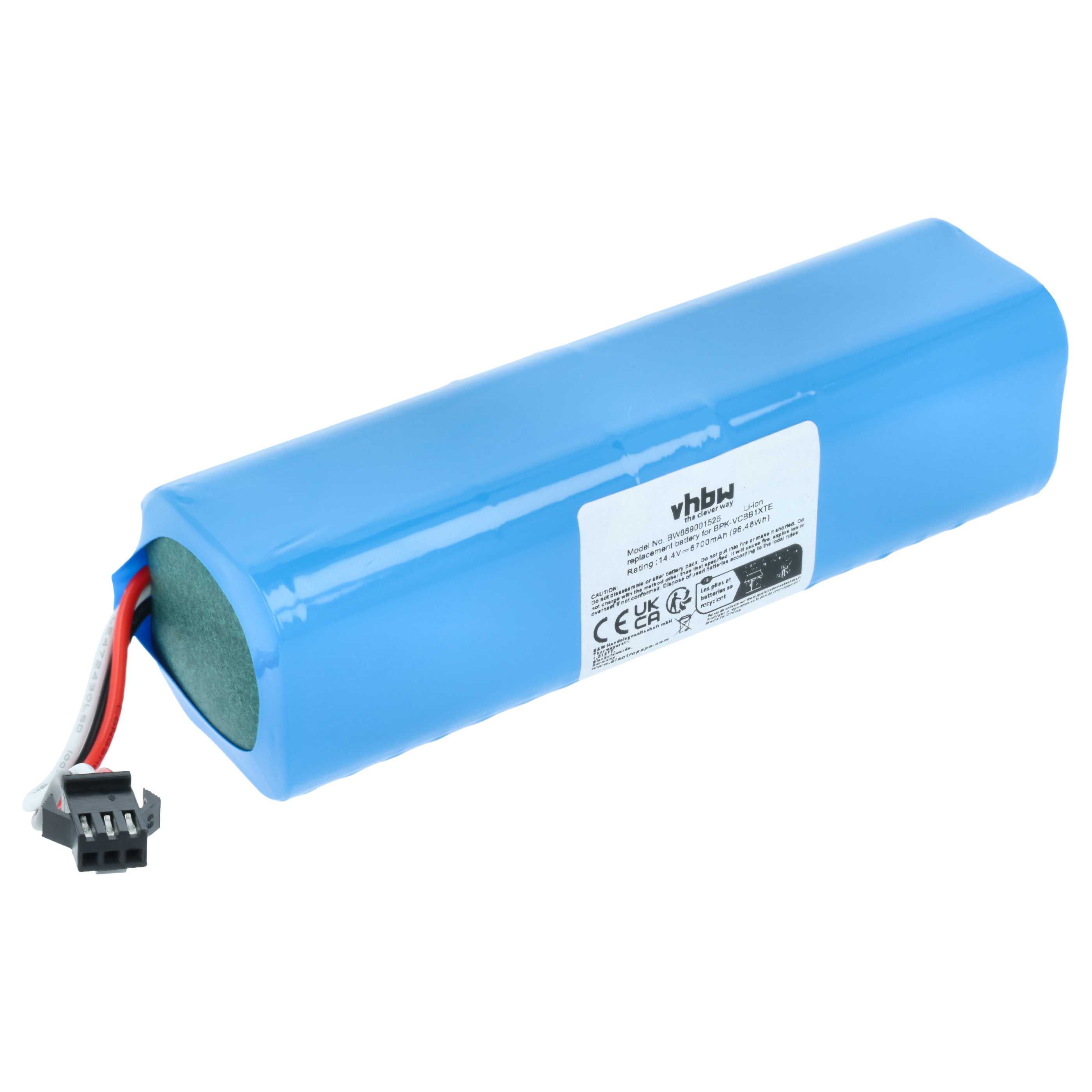 9900mAh-Batterie Li ion 6800mAh pour aspirateur Lydsto R1, Proscenic M7 MAX, M7 Pro,M8 Pro,U6