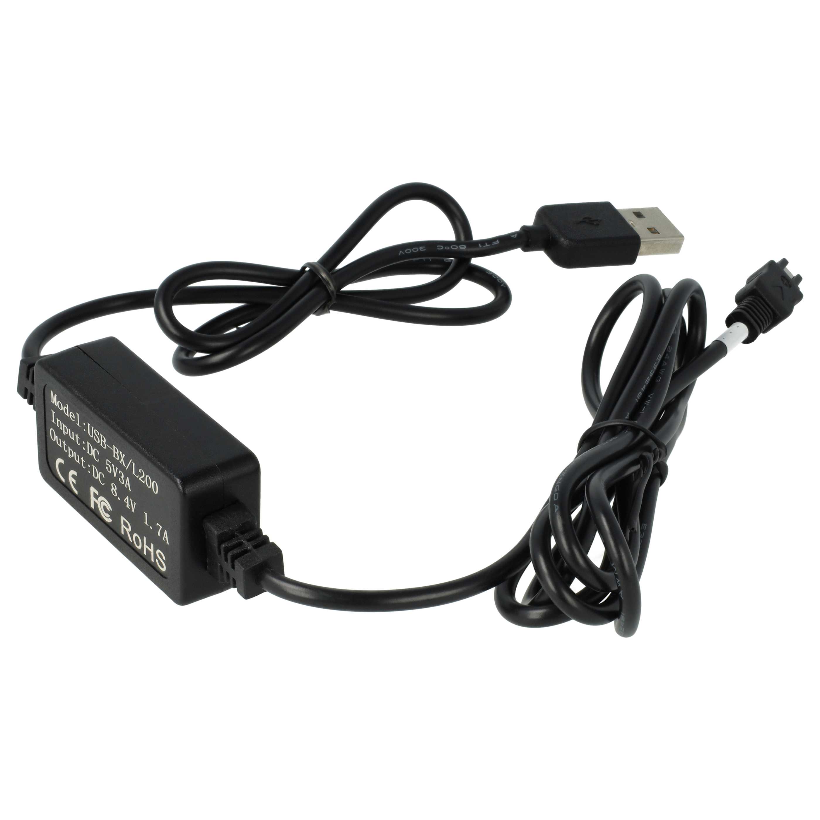 Cavo Caricabatterie USB BOKA Per Sony DCR-SX33 SX34 SX40 SX41 E Camcorder