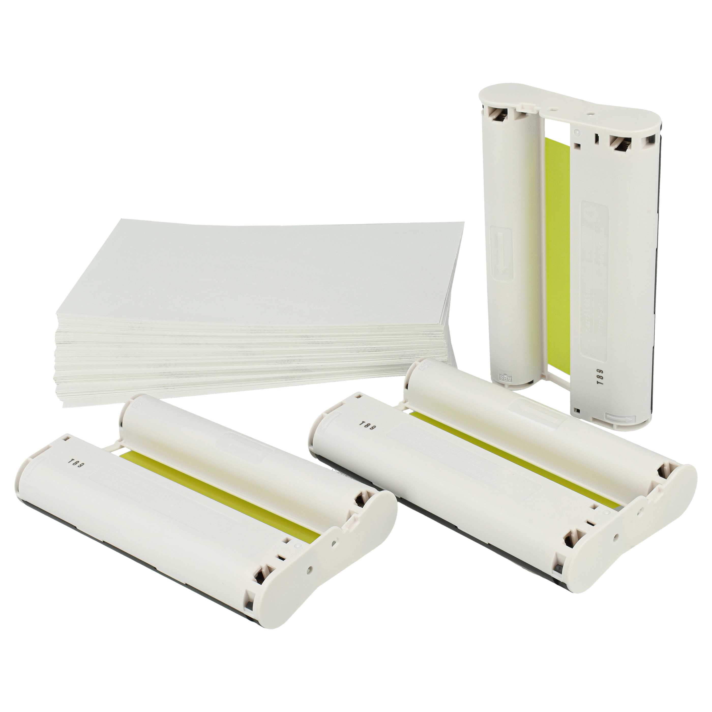 Vhbw Cartouches D’encre + Papier Pour Canon Selphy CP330 CP400 CP500 CP510 CP520 CP220 CP300