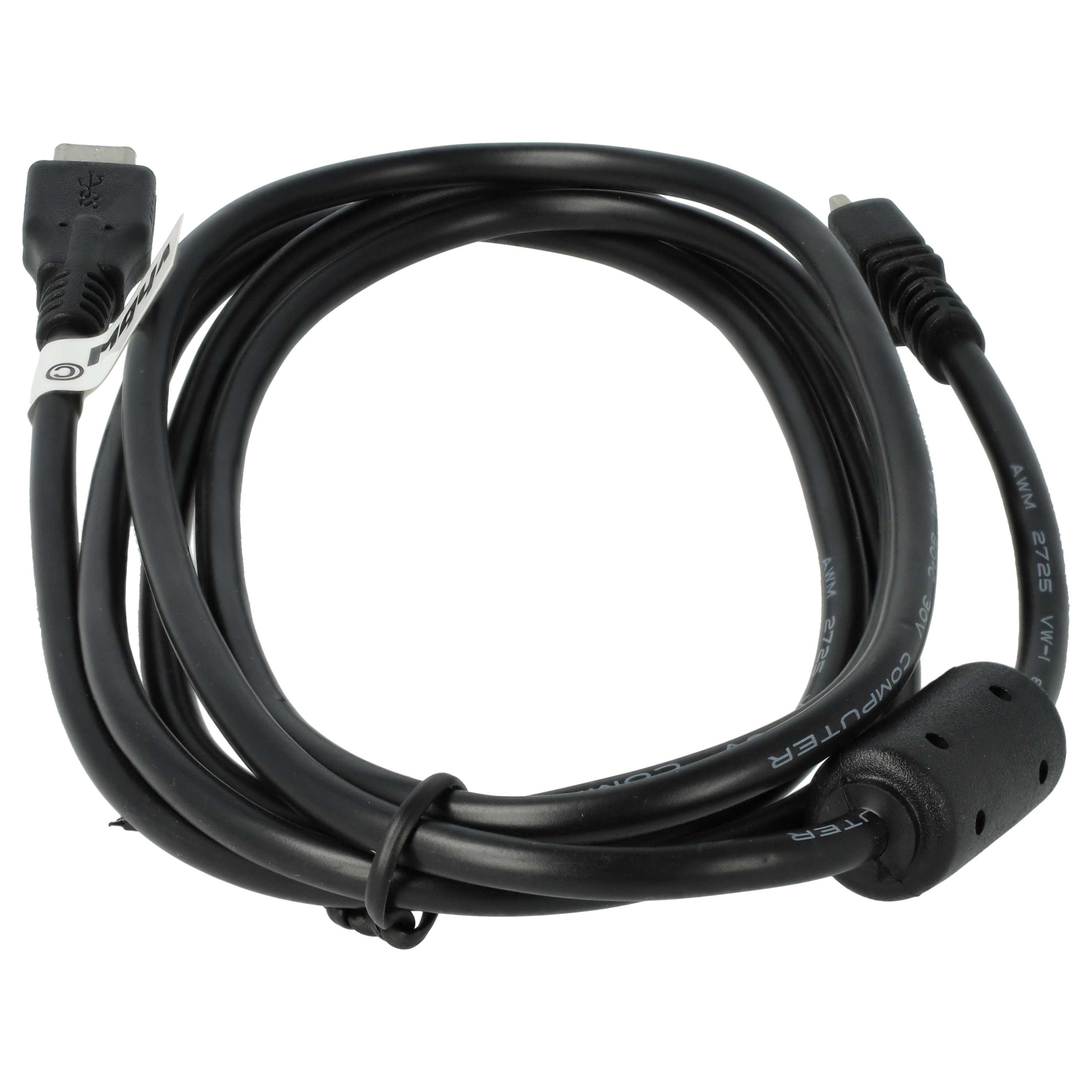 Vhbw 2x Cavo Dati USB Per Fotocamera Konica Minolta Dynax 7D E 5D - Da USB Tipo A A Porta Fotocamera - Lunghezza 1,5 Metri - 2