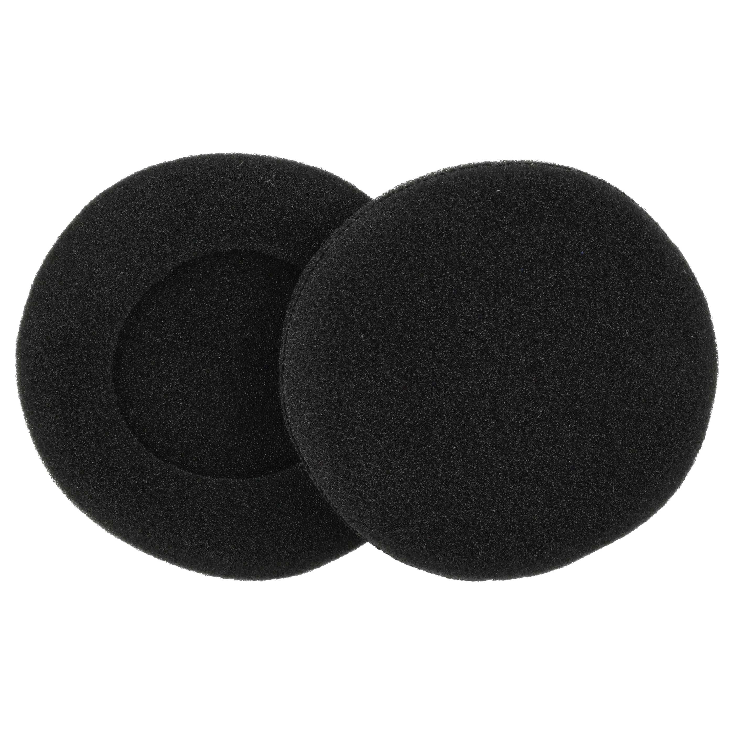 2 Sets Ohrpolster & Kopfbügelkissen Für Koss Porta Pro & Mehr – Schwarzer Schaumstoff, Bequem, Selbstklebend, Inkl. 4 Polster + 4 Kissen