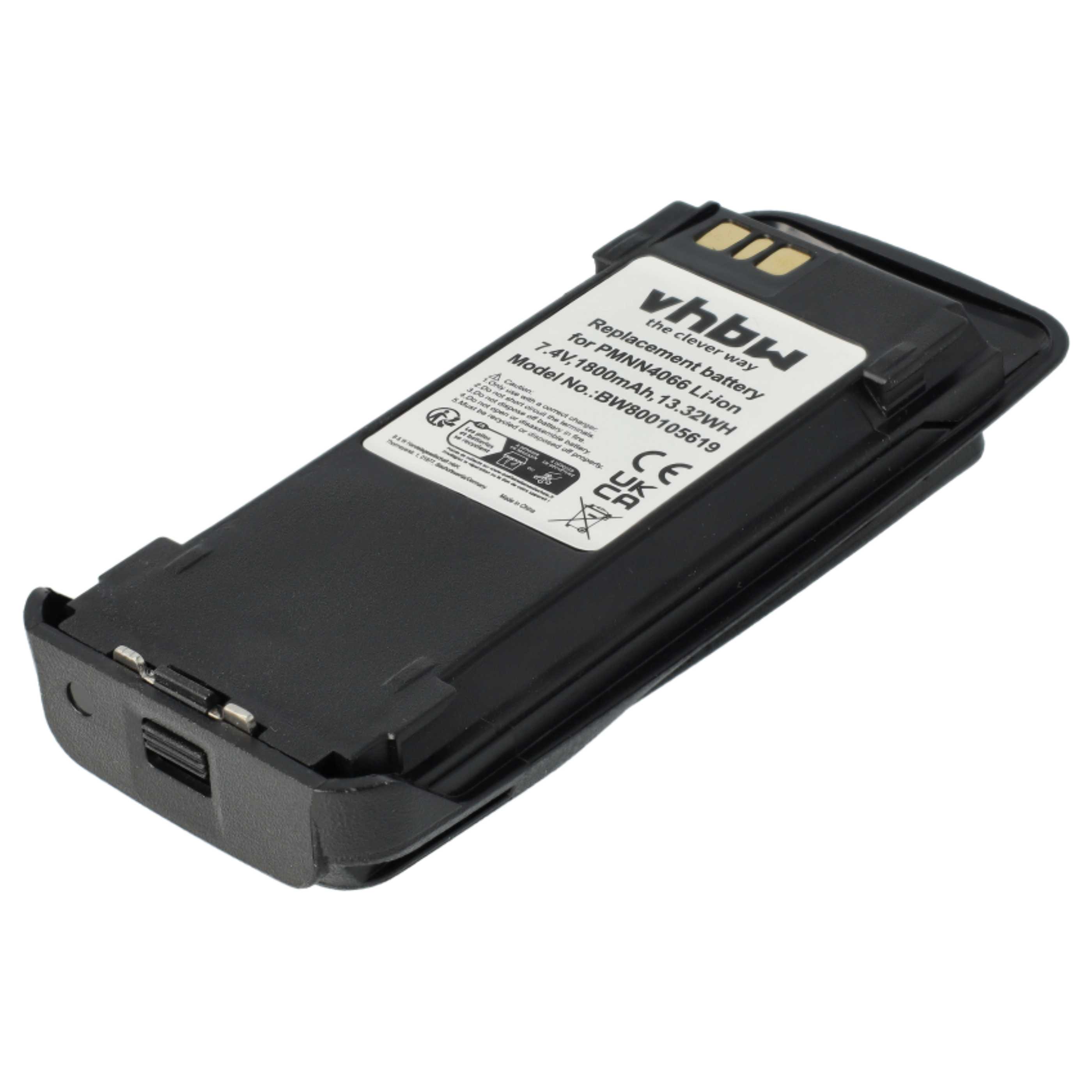 Batteria Compatibile Per Radio Motorola XT420, XT460, XT660d, XT220 - 2100mAh, 3.7V Li-Ion, Sostituisce MNN4453AR - Foto 11