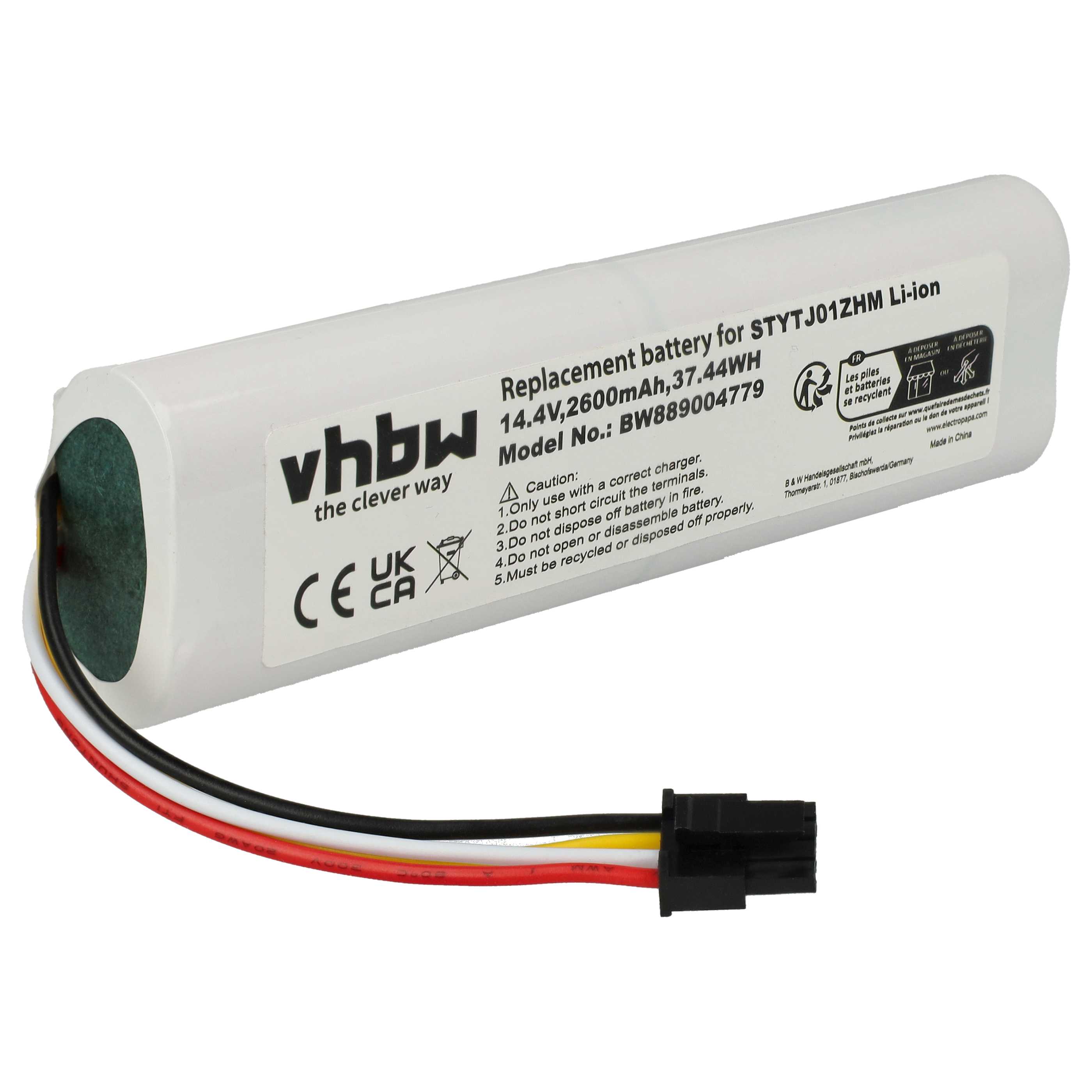 Batteria New Net 14.4V 5200mAh Compatibile Con Xiaomi Roborock S7, S7 MaxV, S6, S5 E Tanti Altri Modelli